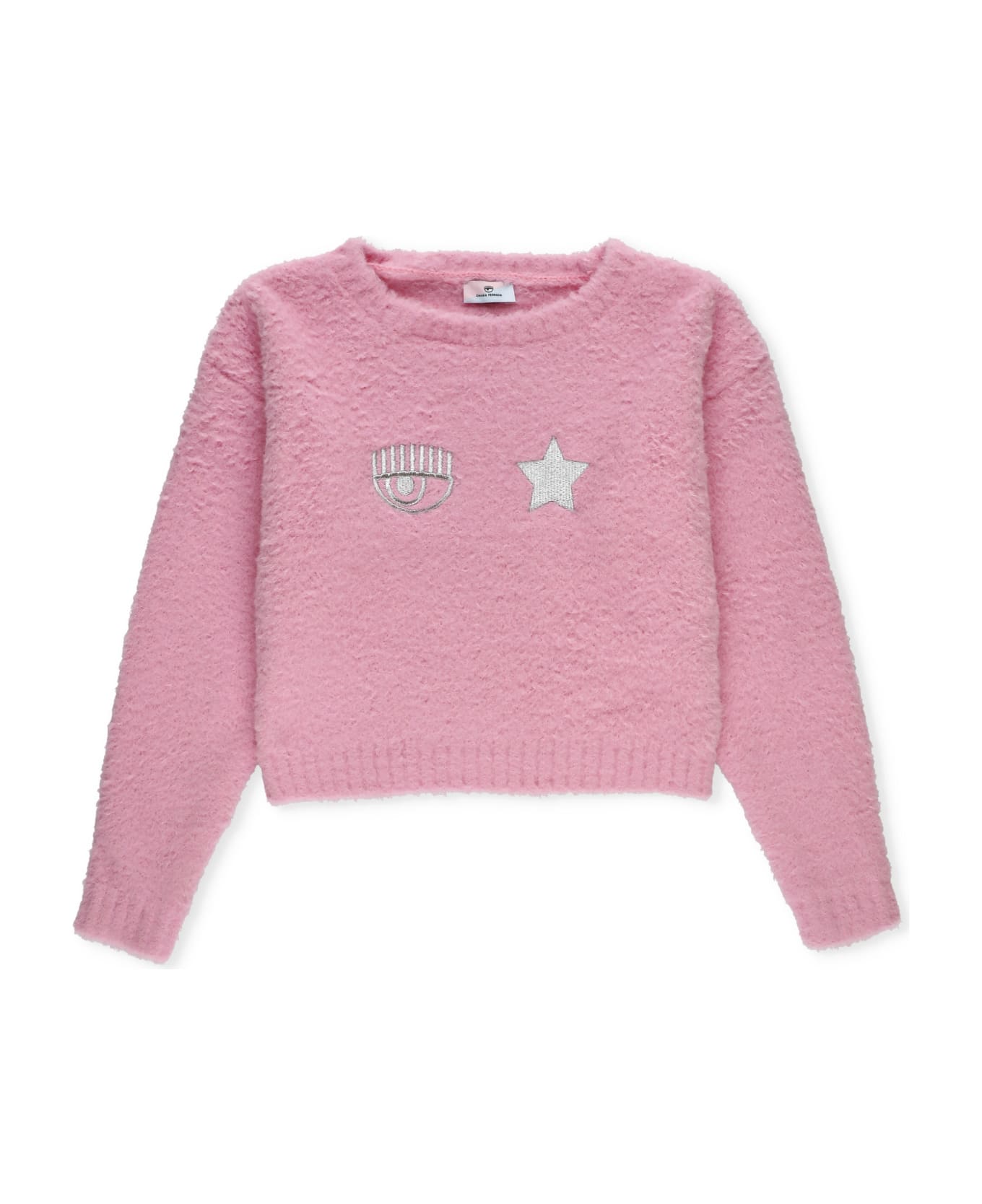 Chiara Ferragni Sweater With Logo - Pink ニットウェア＆スウェットシャツ