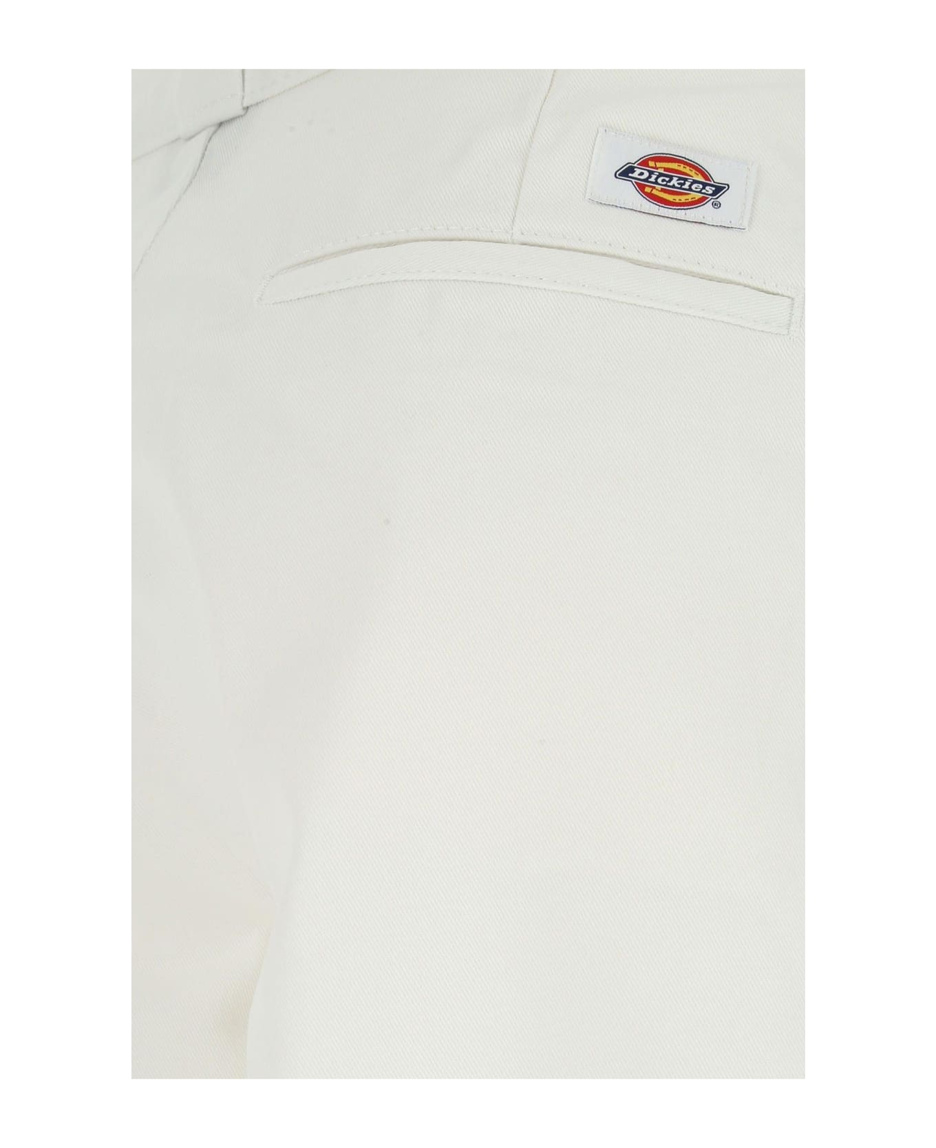Dickies White Polyester Blend Pant - WHITE ボトムス