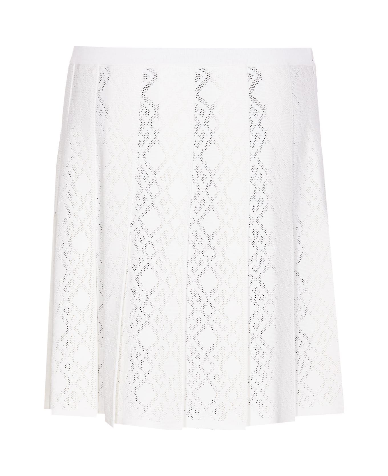 Givenchy Pleated Monogram Skirt - White