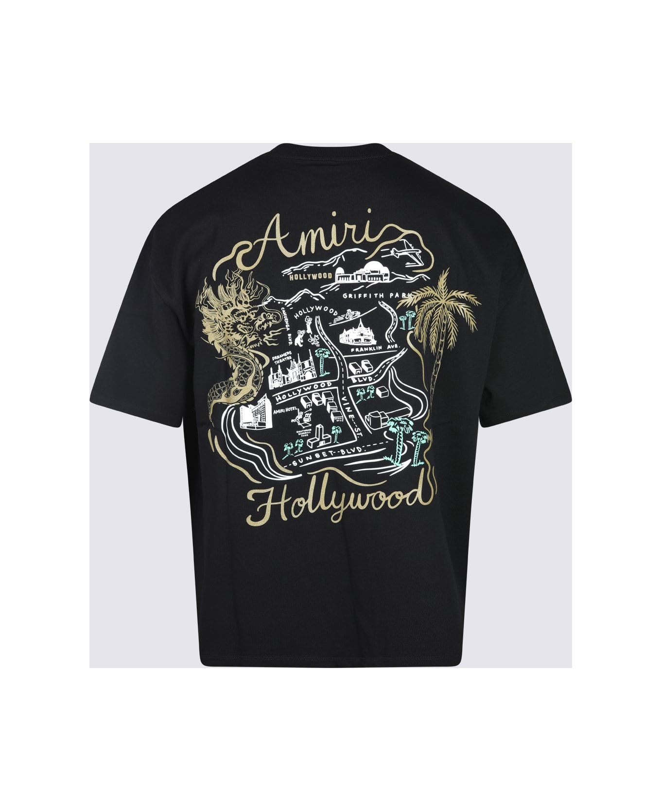 AMIRI Black Cotton T-shirt - Black