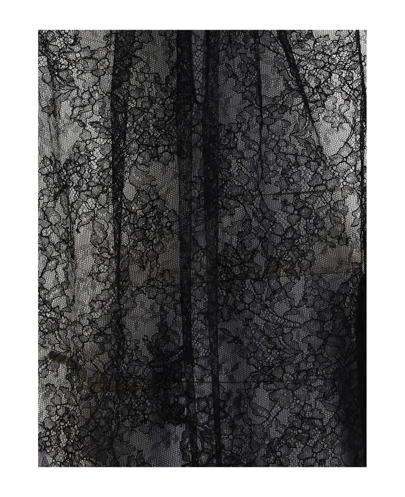 Alexander McQueen Sleeveless Black Lace Top