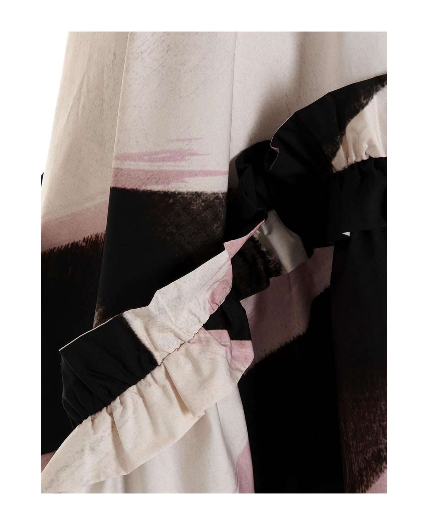 Alexander McQueen Flounced Print Dress - Multicolor ワンピース＆ドレス