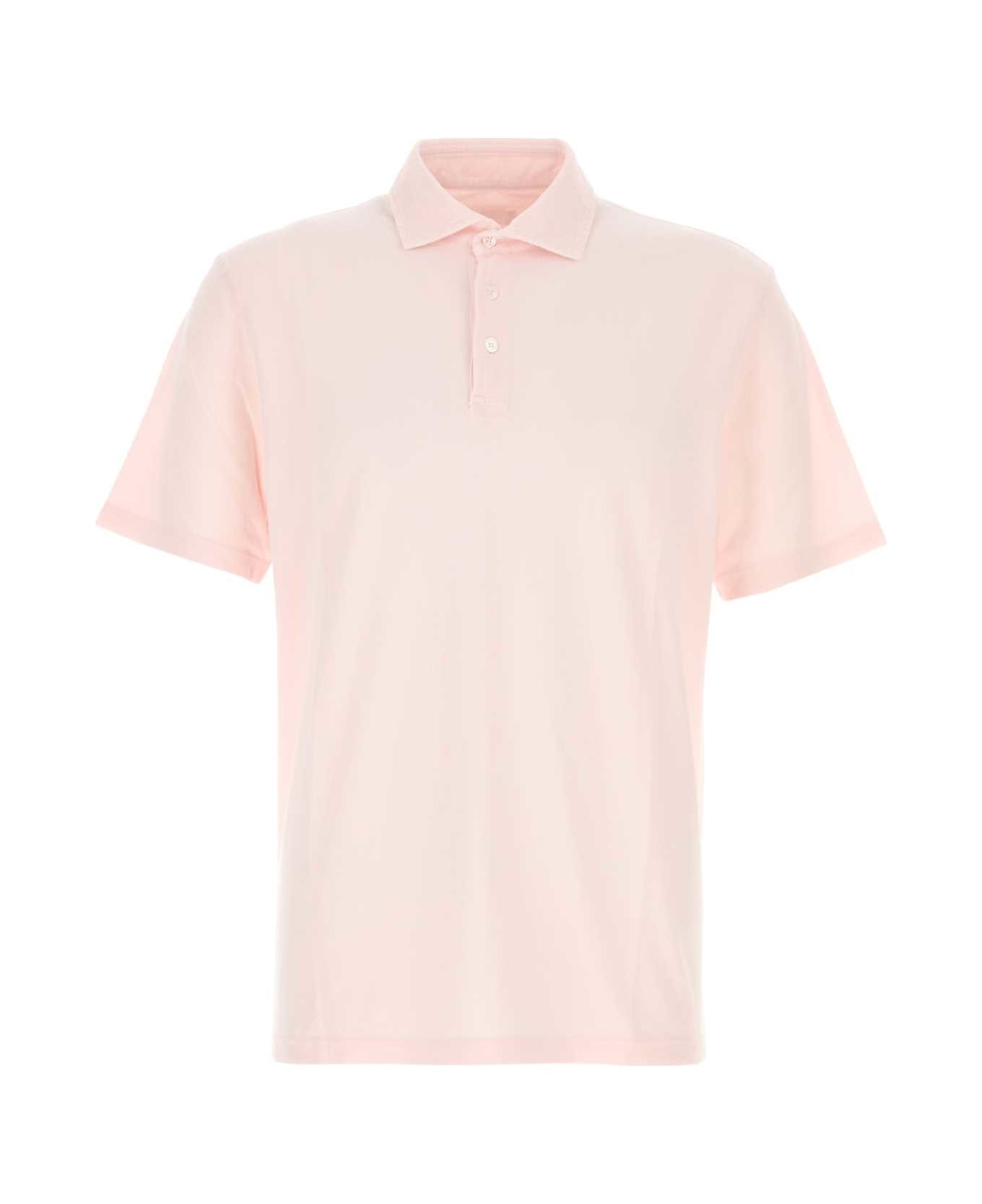 Fedeli Pastel Pink Piquet Polo Shirt - 38