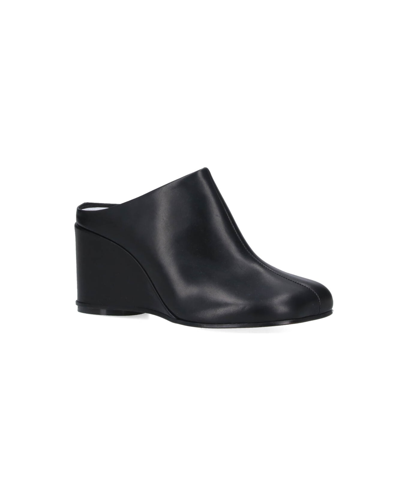 MM6 Maison Margiela Mules Platform 
anatomic
 - black