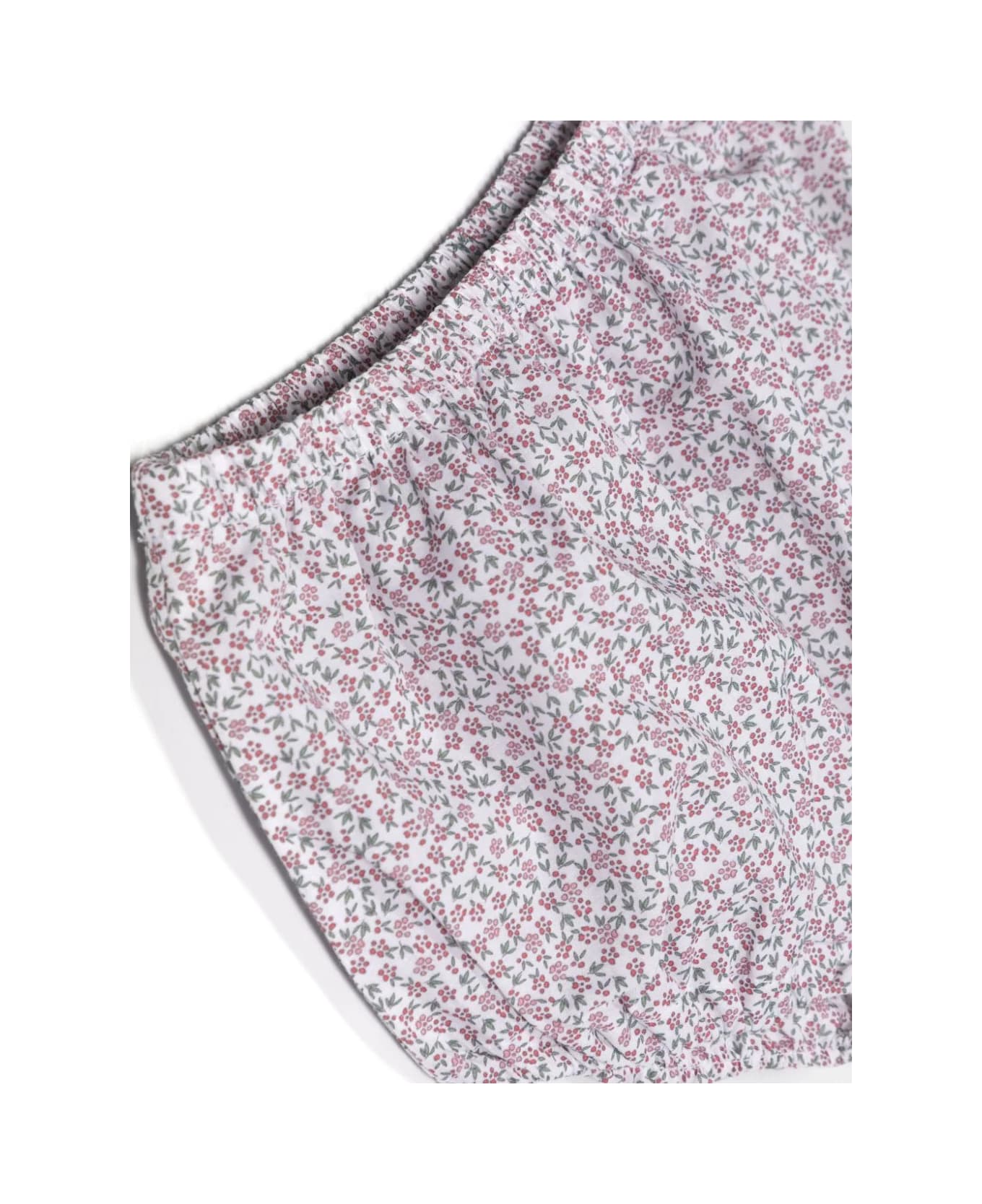 Teddy & Minou Pink And White Flower Print Set - Multicolour ボディスーツ＆セットアップ