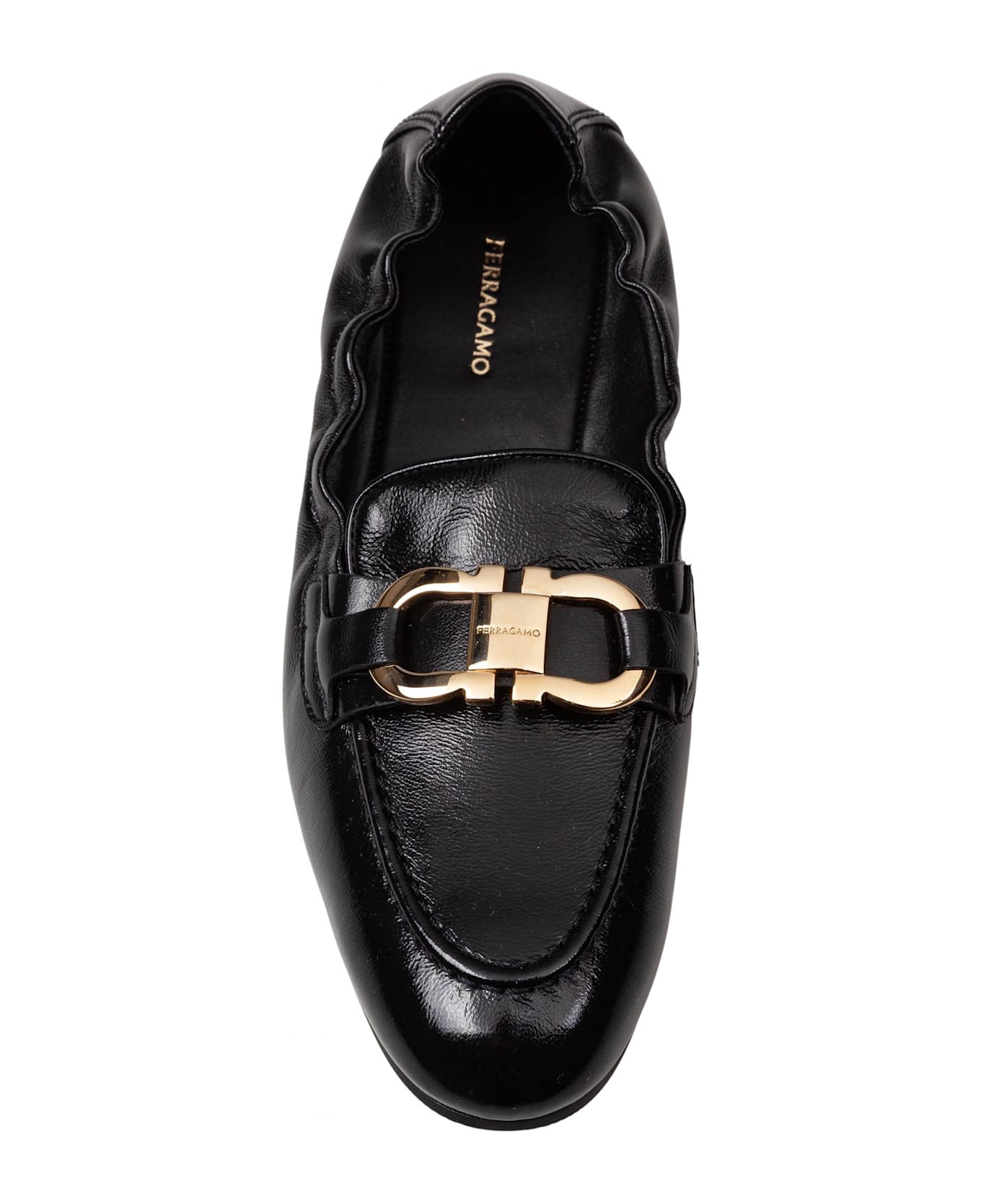 Ferragamo Jodie Loafer In Black Leather - Black
