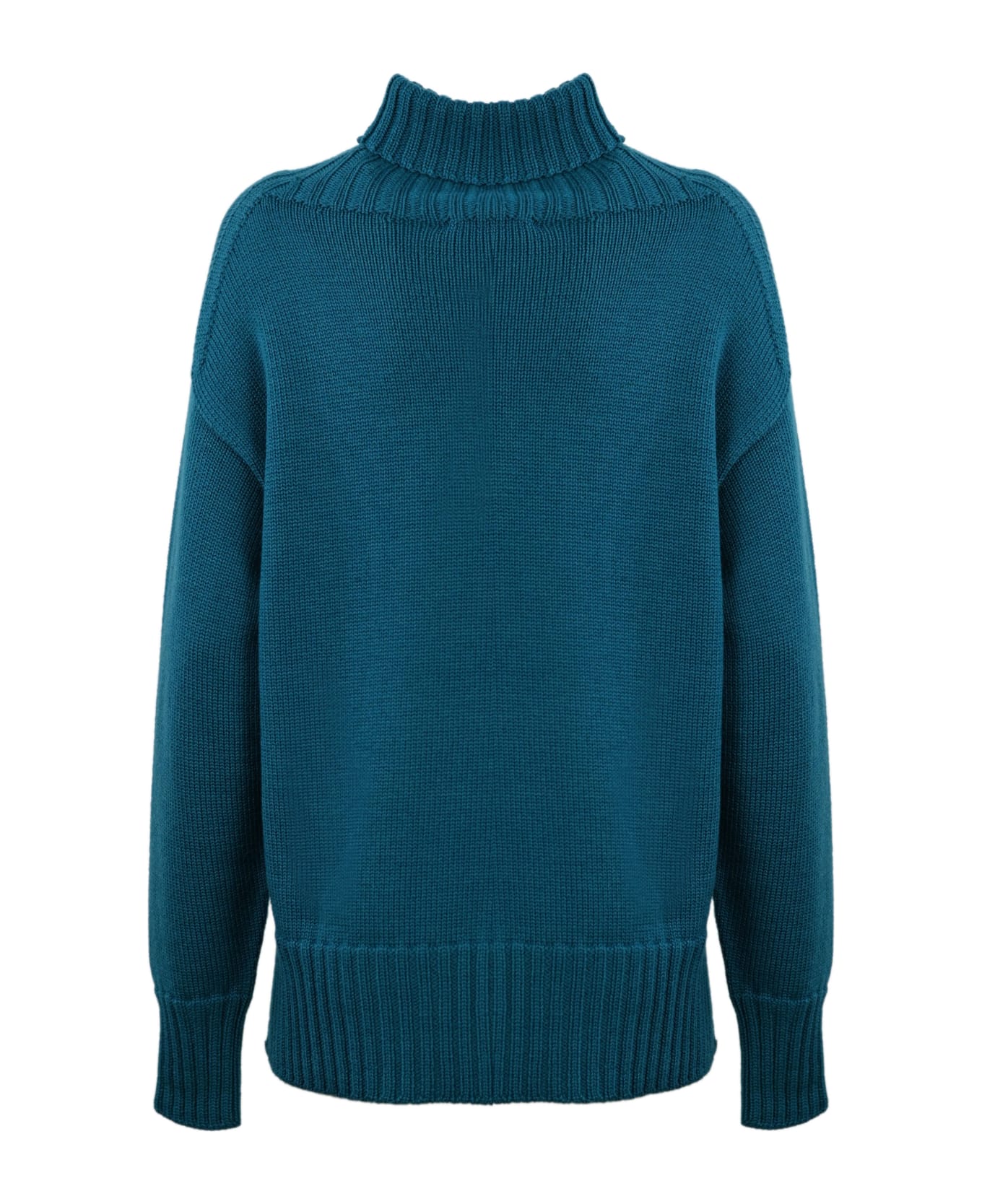 Drumohr High Neck Sweater - Turchese