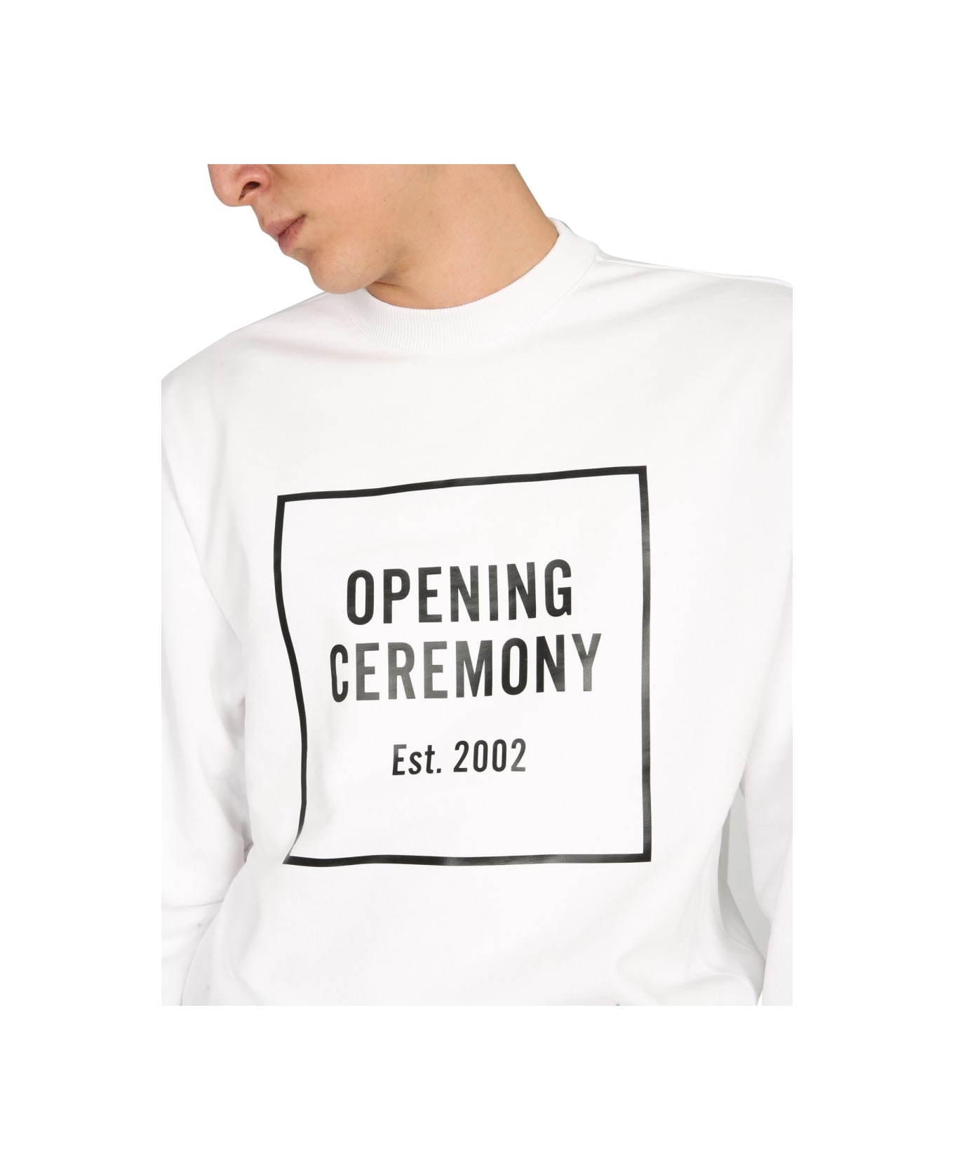 Opening Ceremony Crew Neck Sweatshirt - WHITE