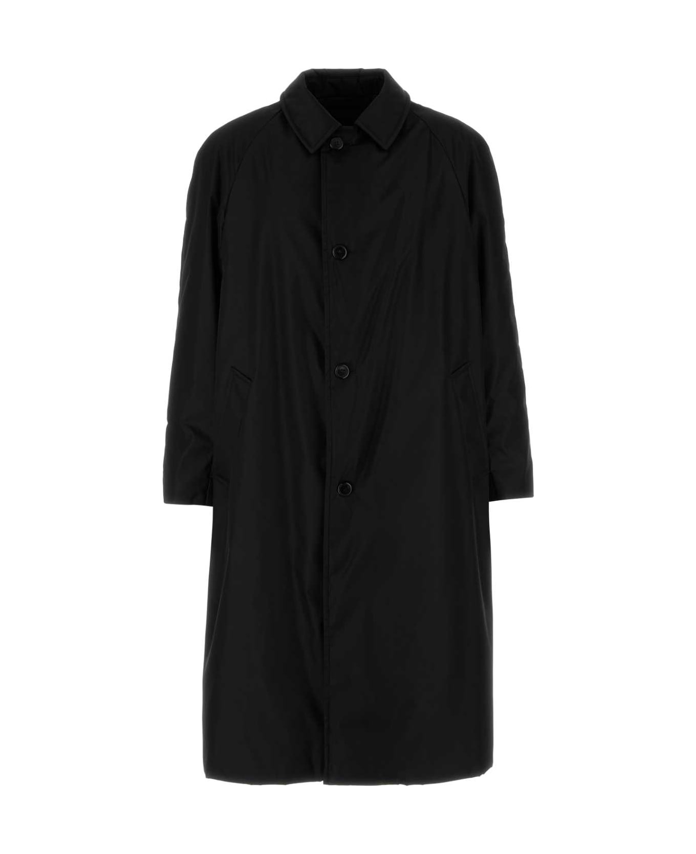 Prada Black Re-nylon Trench Coat - NERO
