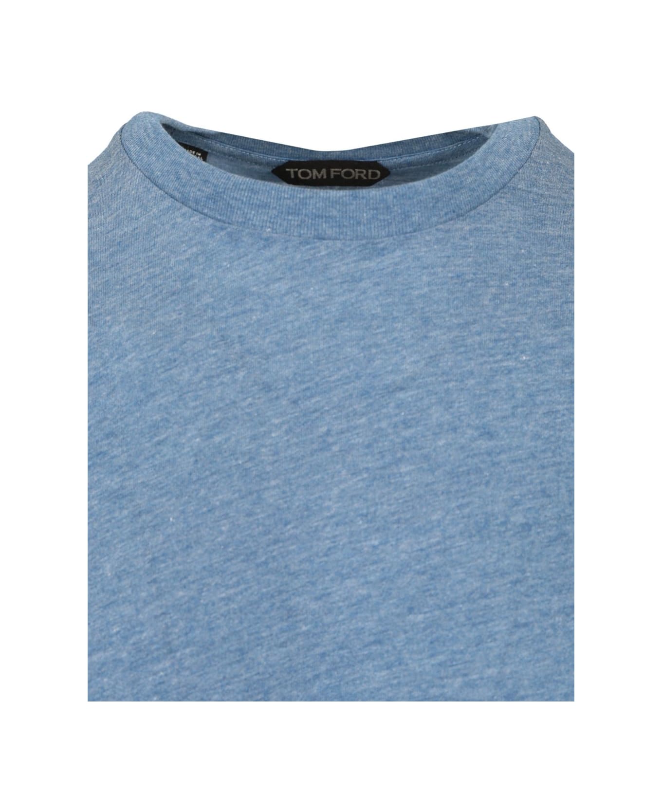 Tom Ford Cotton Blend T-shirt - Azure blue