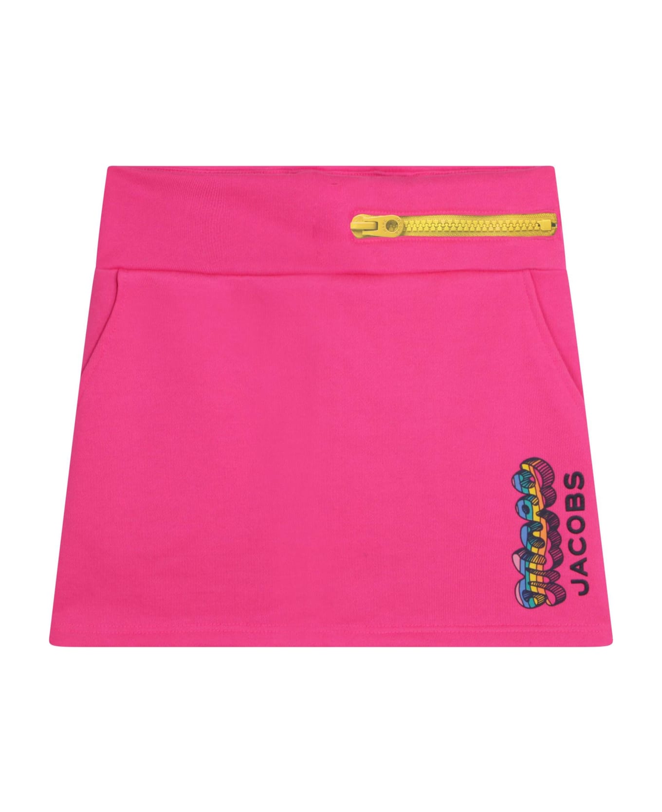 Little Marc Jacobs Oversized Skirt With Zip - Fucsia