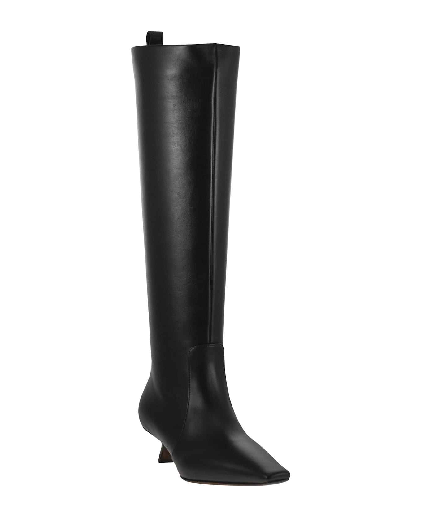 Brunello Cucinelli Nappa Leather Boots With Shiny Loop Detail - Black