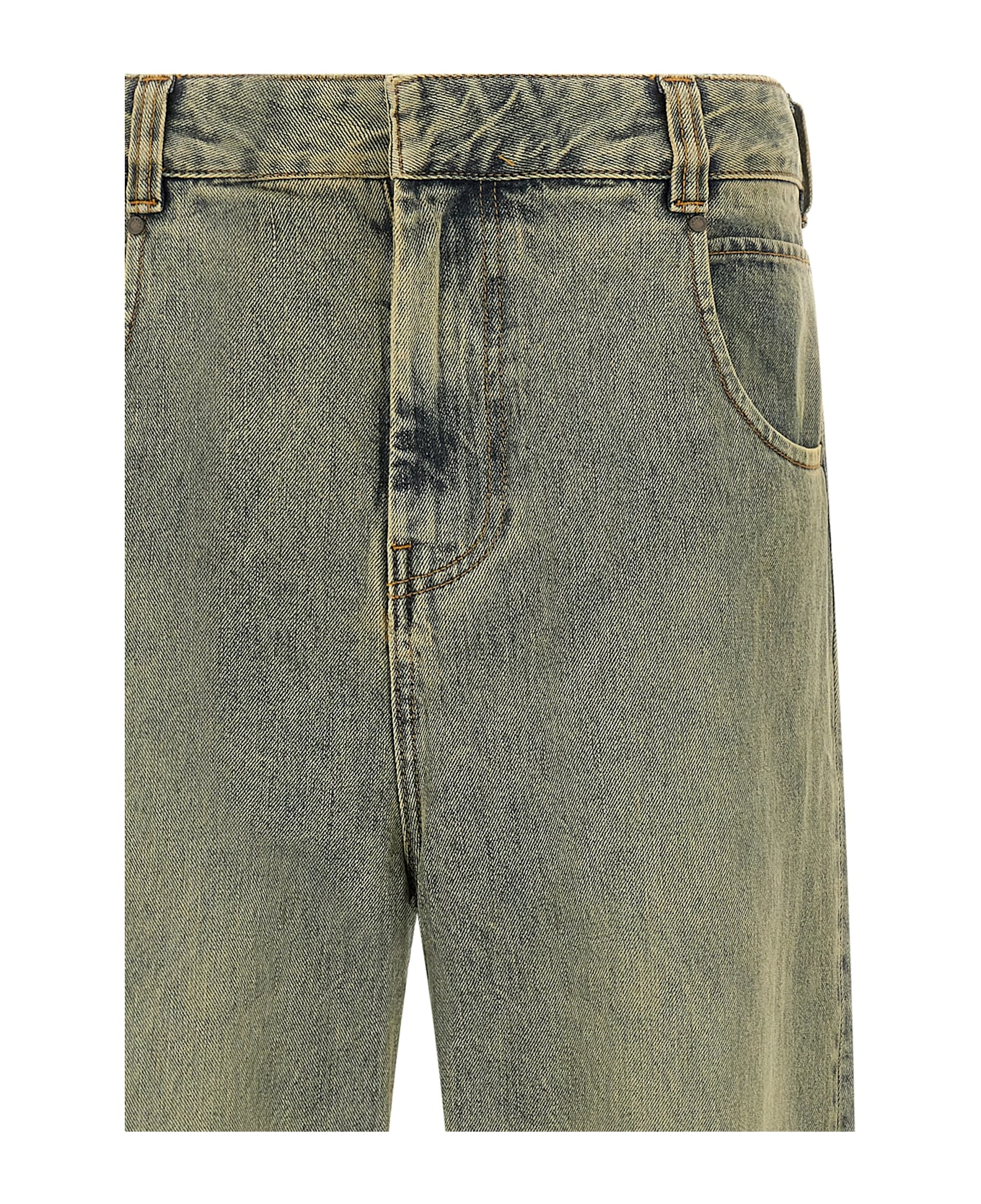 Entire Studios 
gem Surface Wave
 Jeans - Yellow