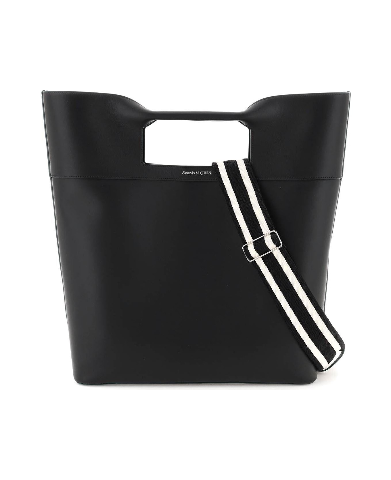 Alexander McQueen Leather Tote Bag - Nero トートバッグ