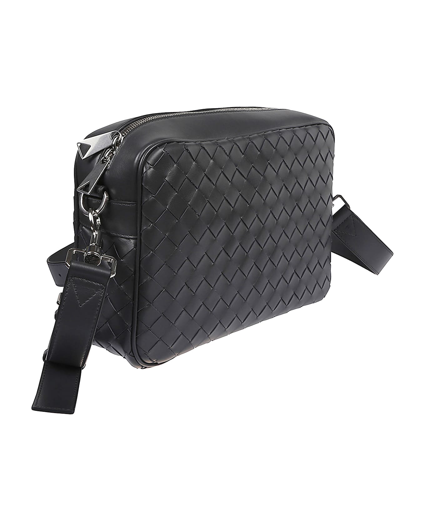 Bottega Veneta Braided Camera Bag - Grey