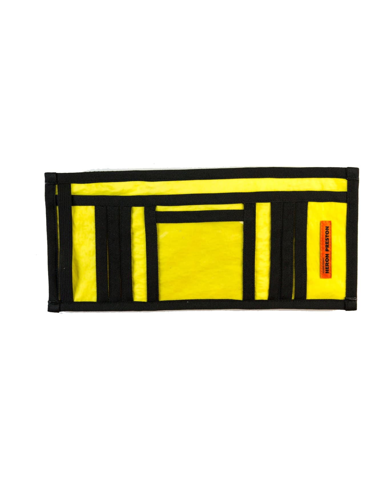 HERON PRESTON Cyrillic Script Logo Belt Wallet - Yellow