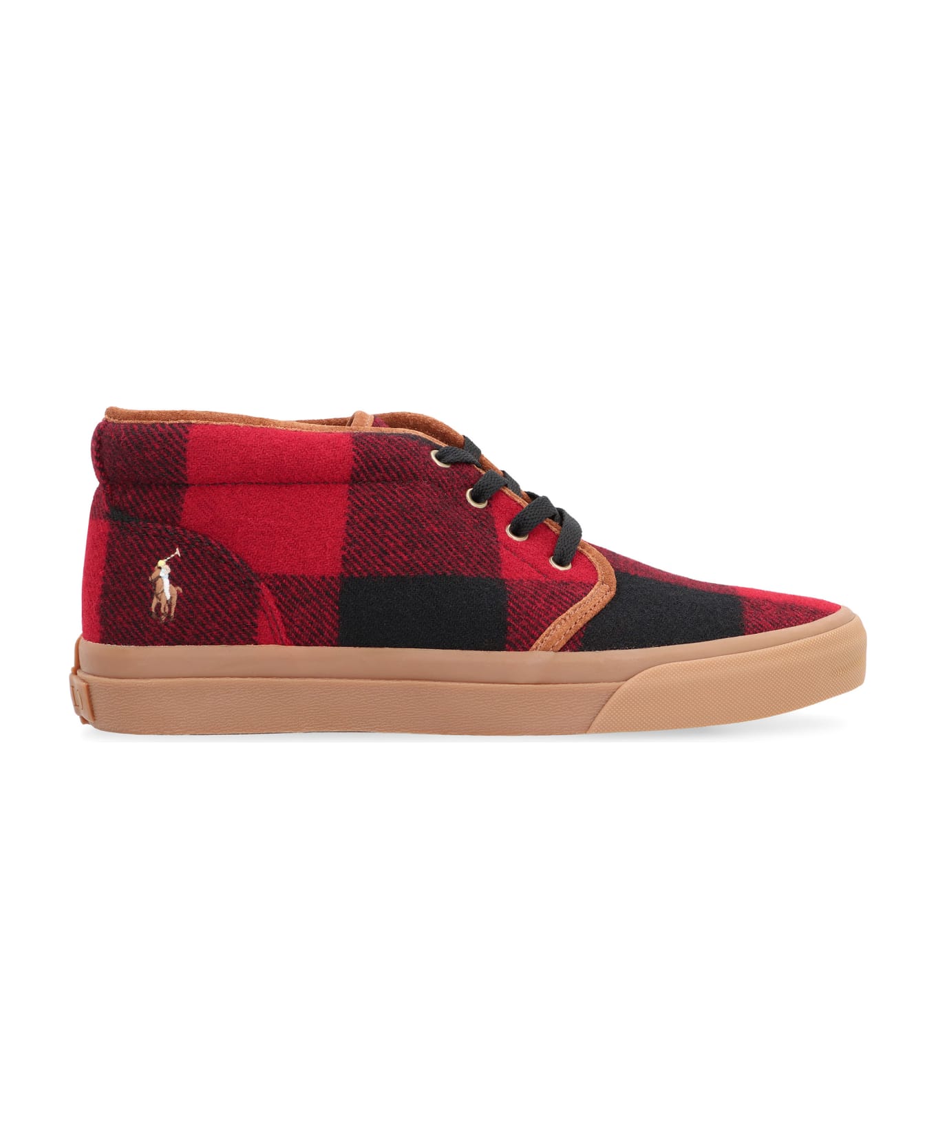 Polo Ralph Lauren Fabric Mid-top Sneakers - red