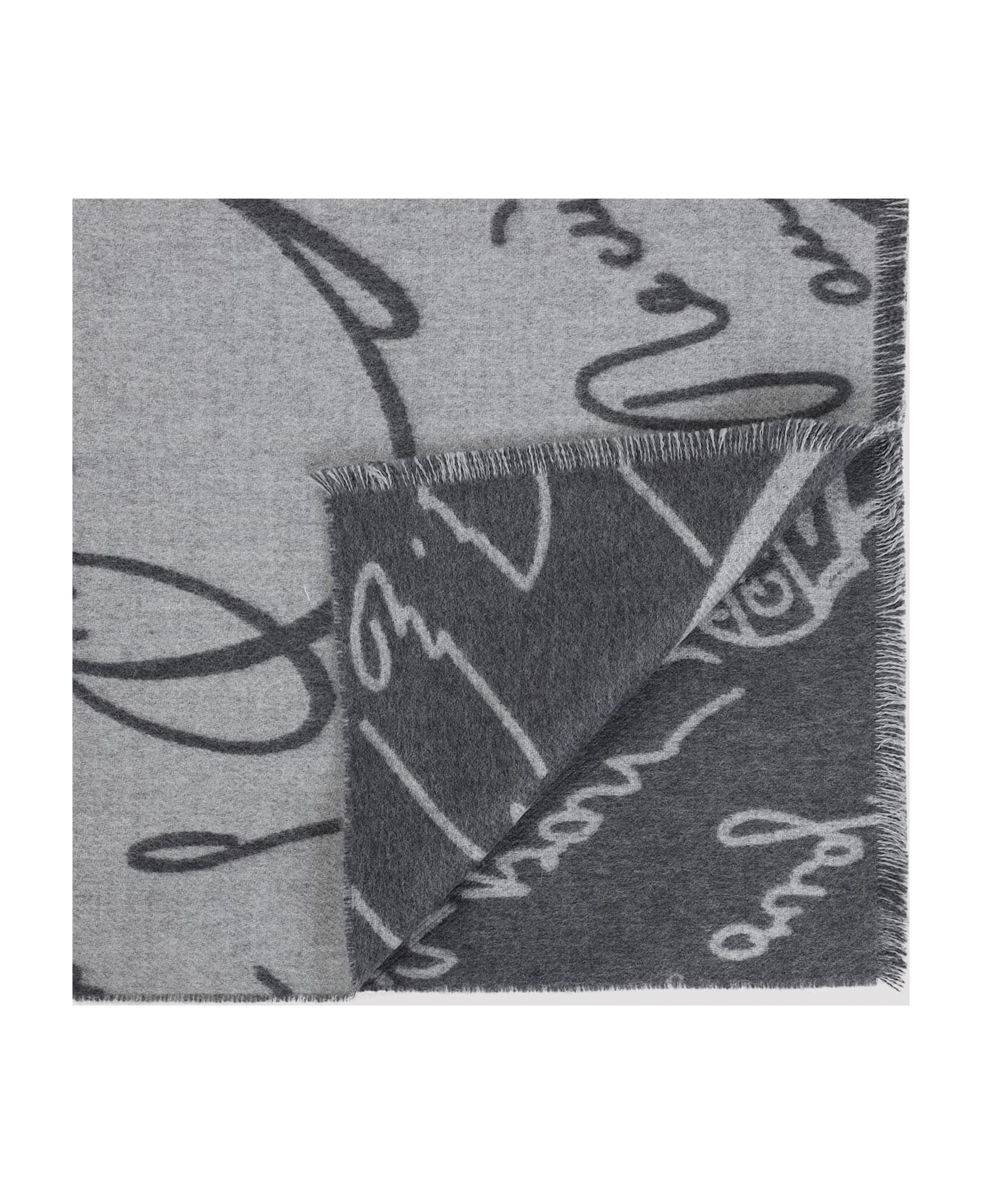 Berluti Wool Scarf - Light Grey