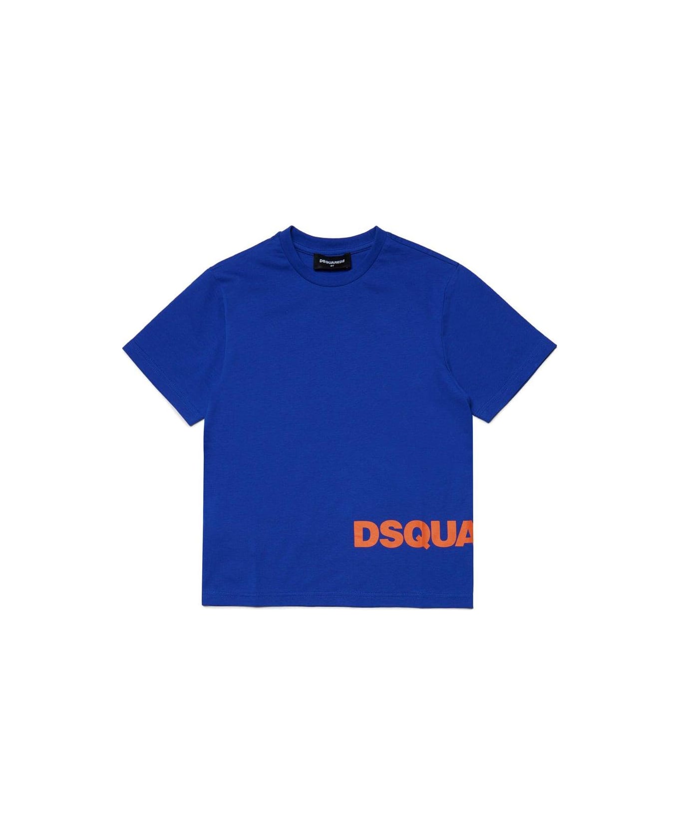 Dsquared2 Logo-printed Crewneck T-shirt - Deep Ultramarine