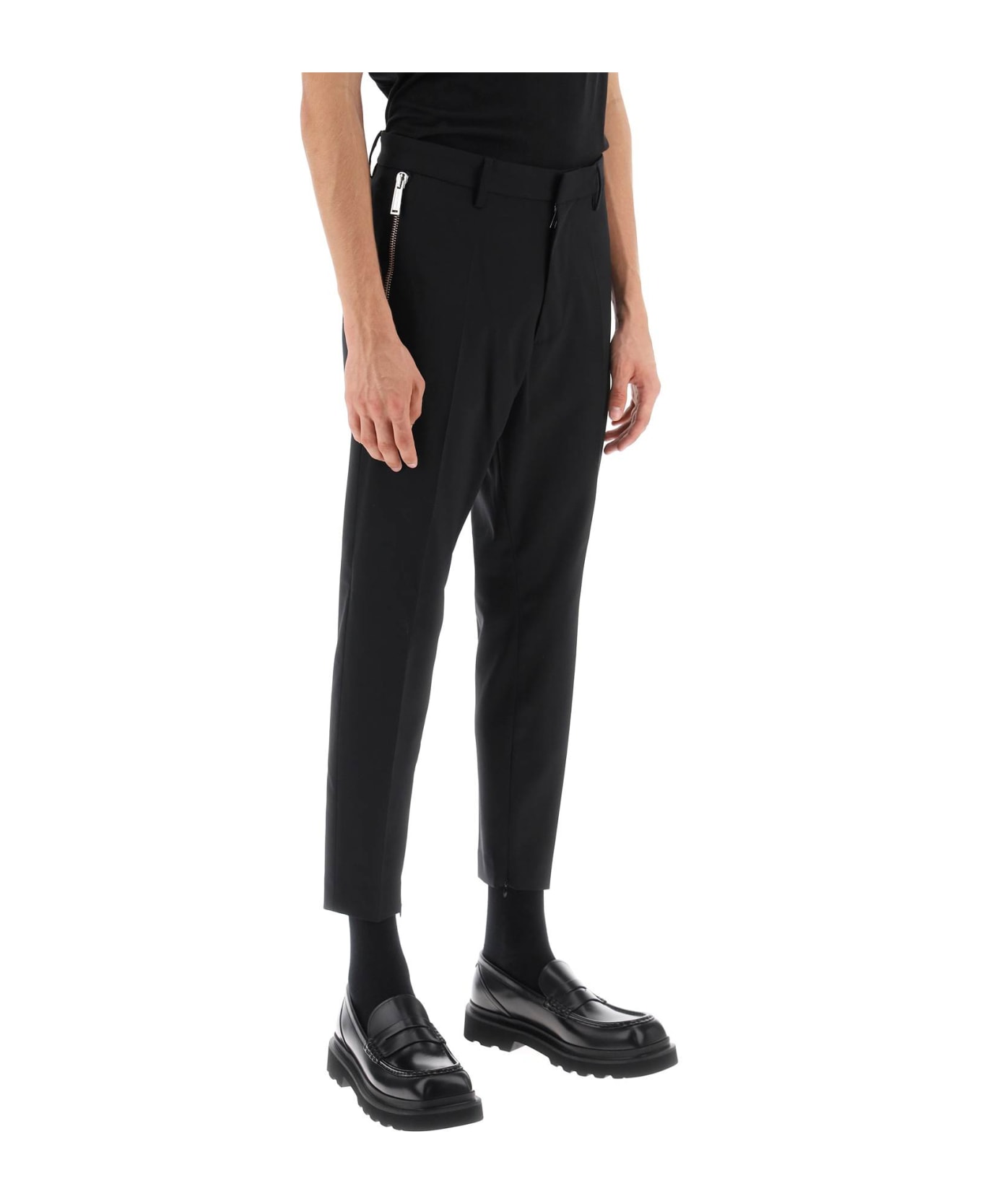 Dsquared2 Wool Trousers - black