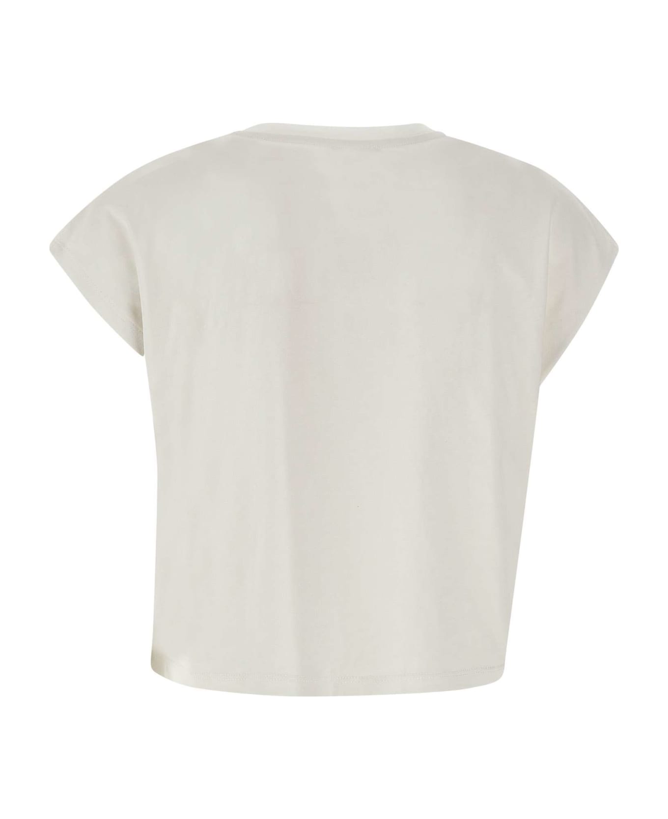 Liu-Jo "moda" Stretch Cotton Jersey T-shirt - WHITE