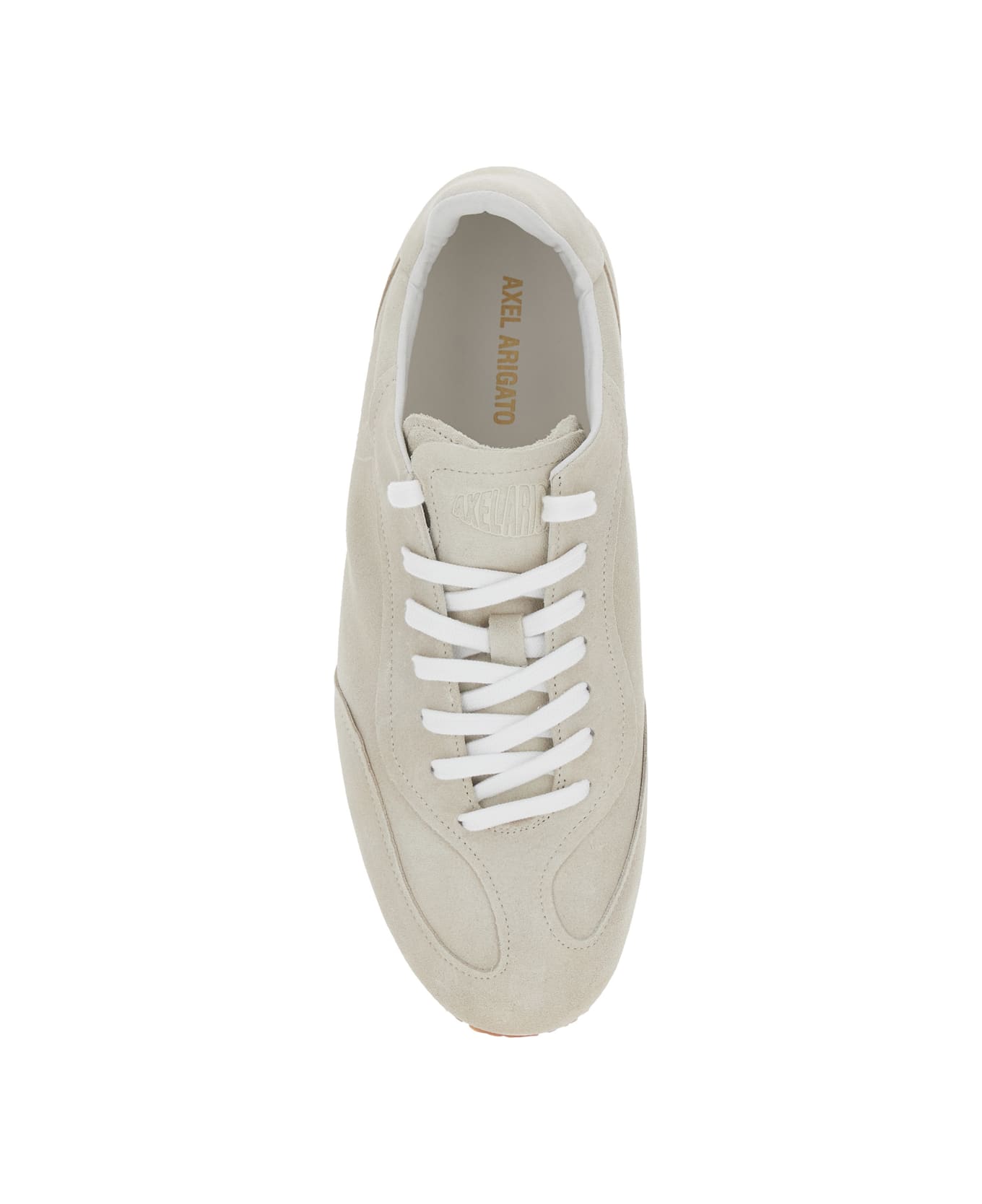 Axel Arigato 'daze Runner' Beige Sneaker With Logo On The Tongue And Grooved Sole In Suede Man - Beige