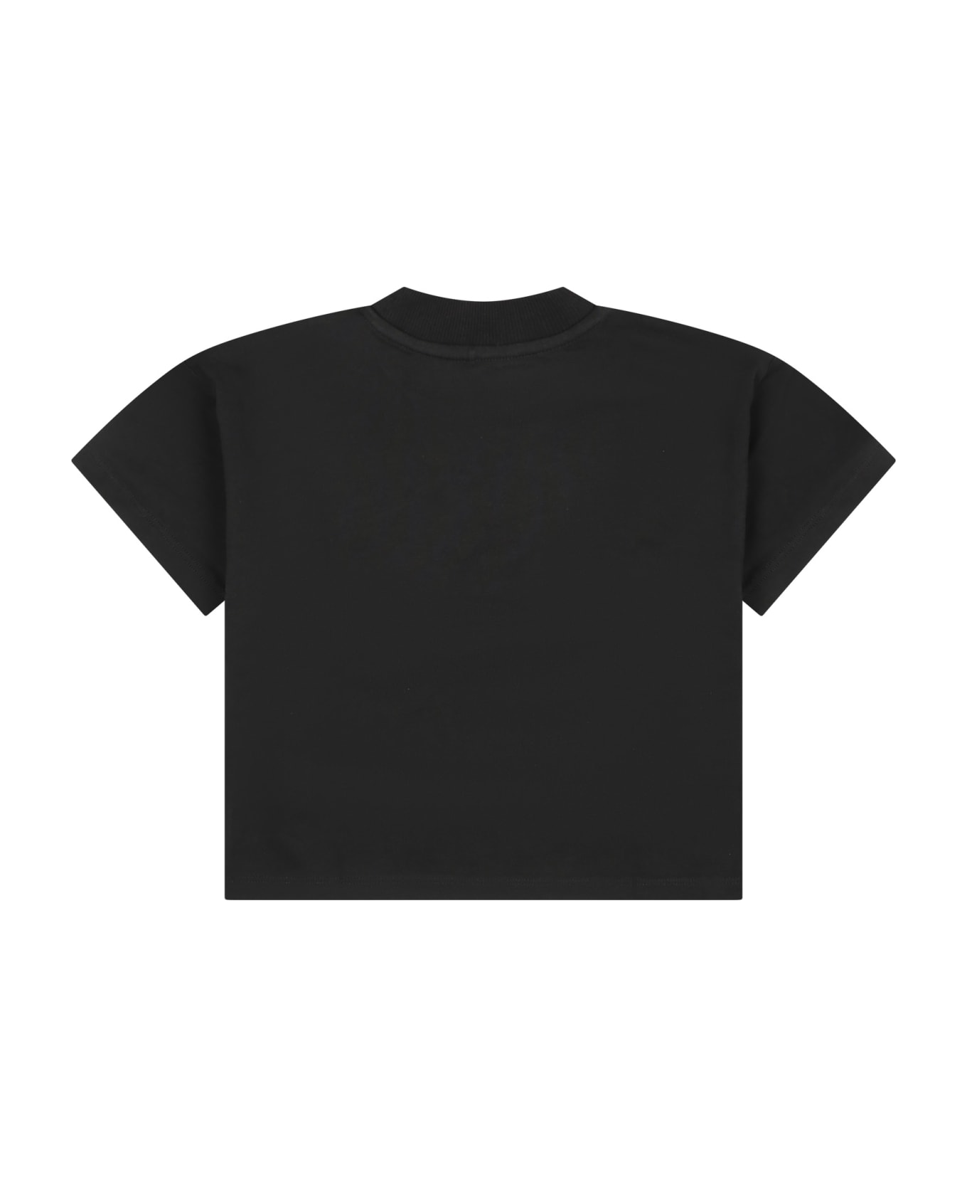 Mini Rodini Black Sweatshirt For Kids With Writing - Grey Tシャツ＆ポロシャツ