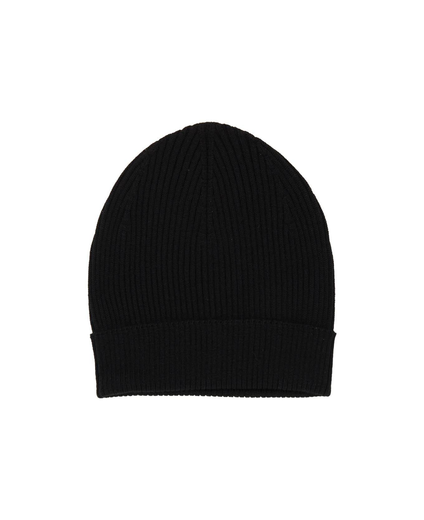 Rick Owens Knitted Beanie Hat - BLACK