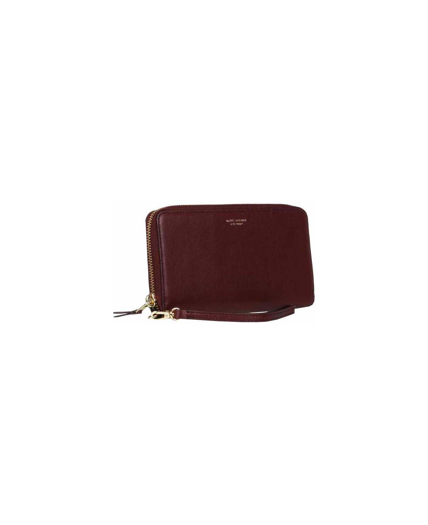 Marc Jacobs Burgundy Slim 84 Continental Wristlet Wallet - Chianti