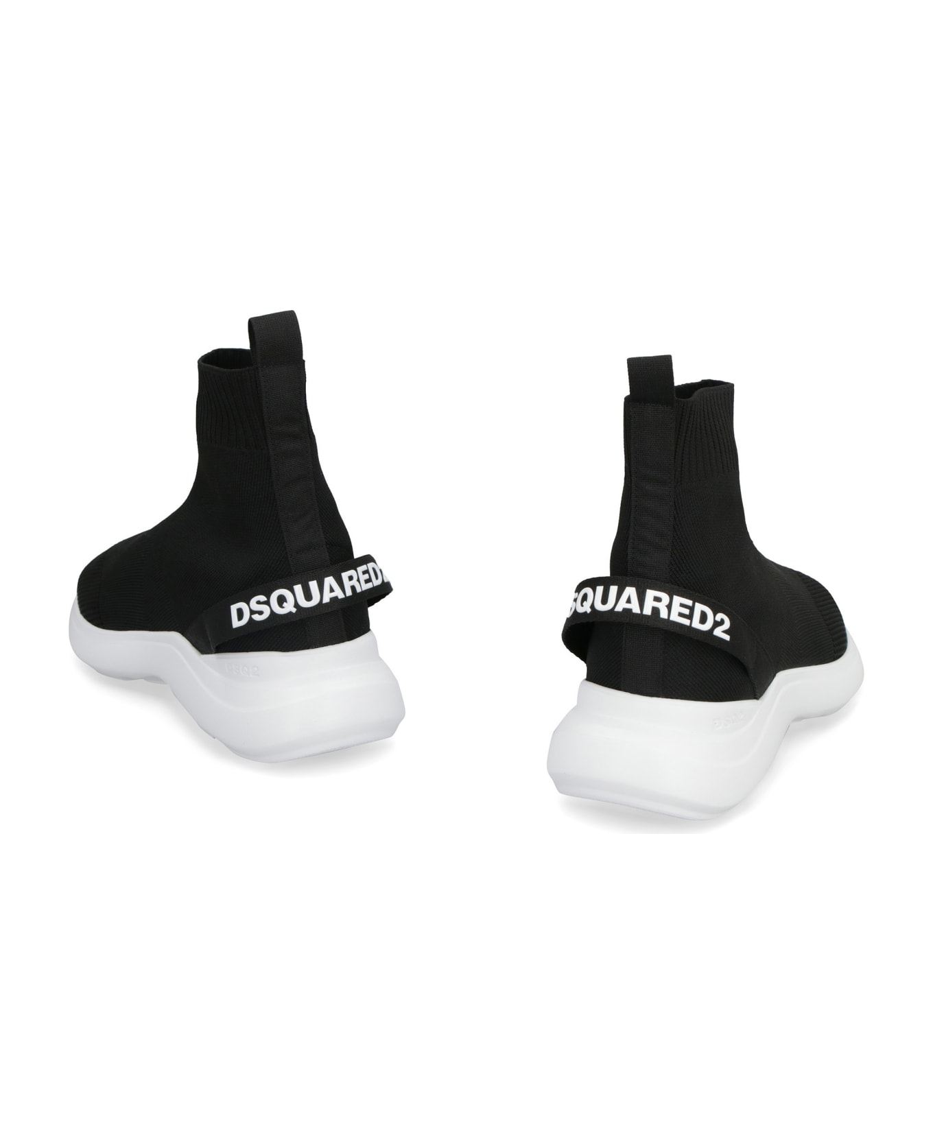 Dsquared2 Fly Knitted Sock-sneakers - black