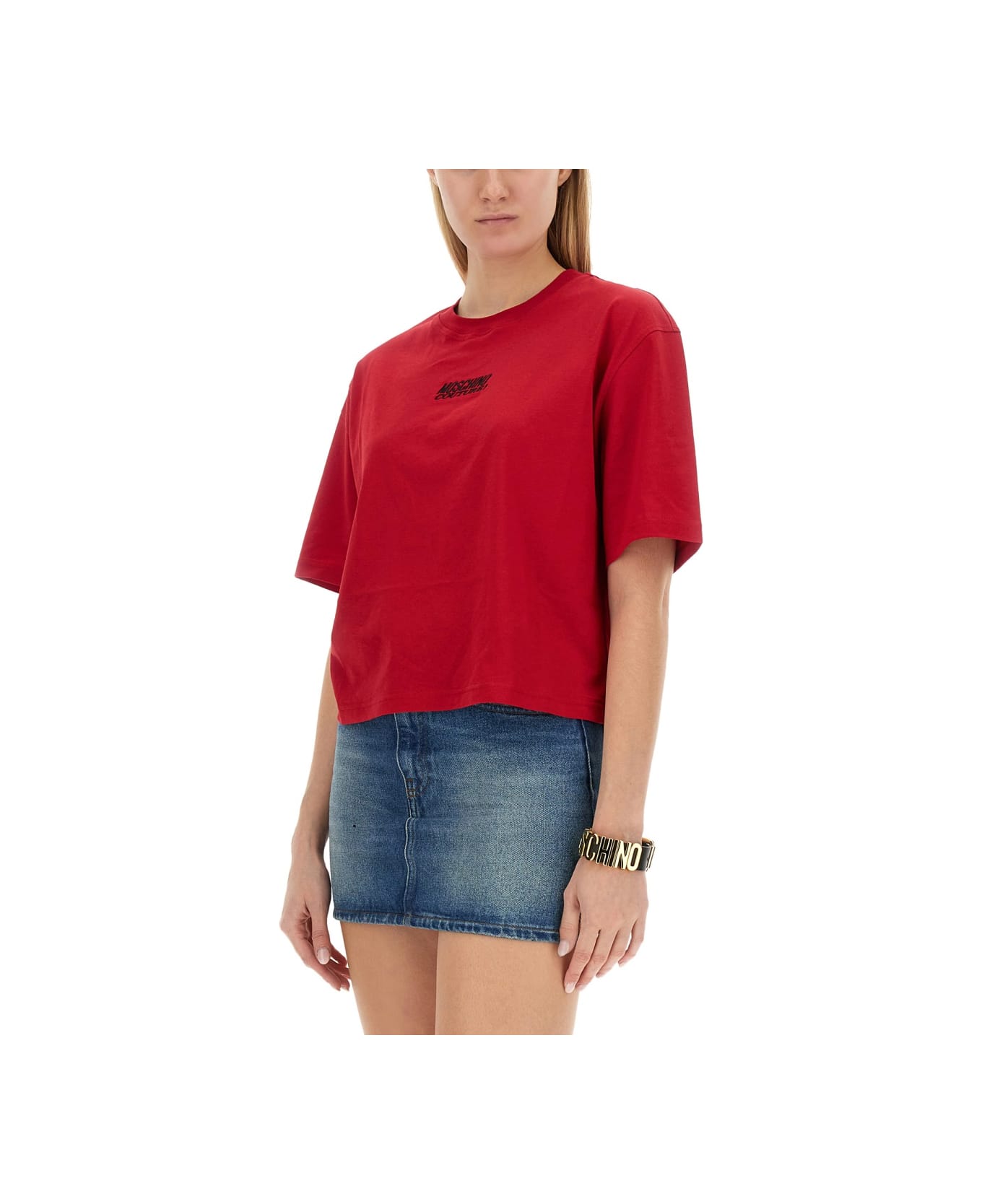 Moschino T-shirt With Logo - RED