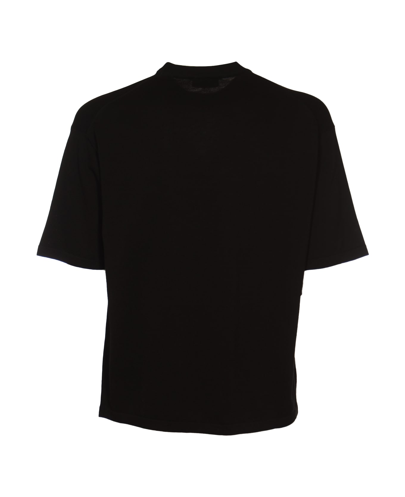 Roberto Collina Plain Regular T-shirt - Black ポロシャツ