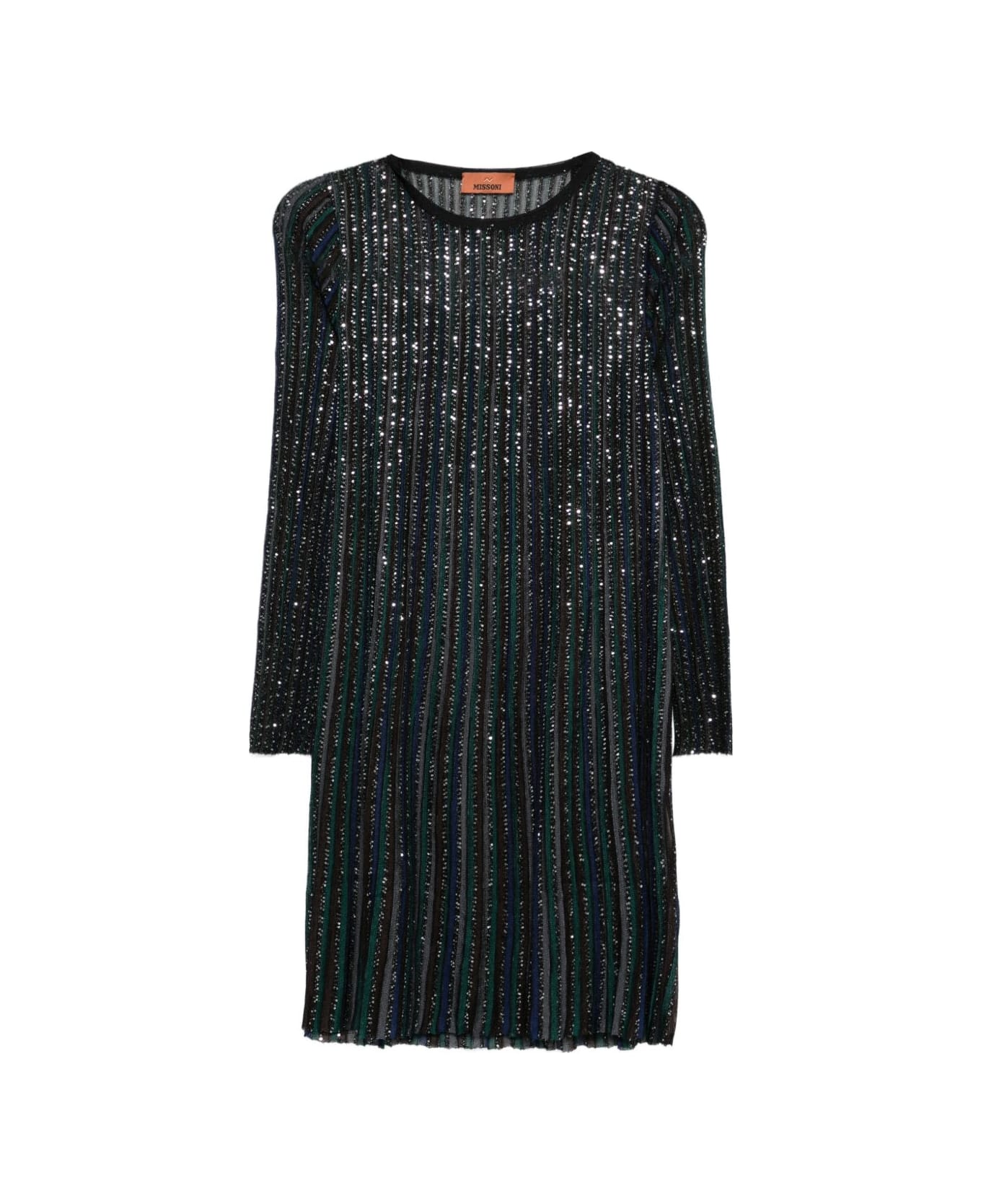 Missoni Striped Dress With Embellishment - MultiColour