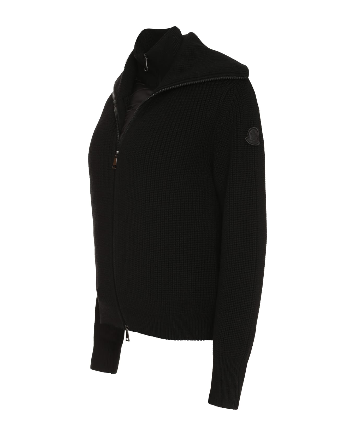 Moncler Wool Cardigan - Black