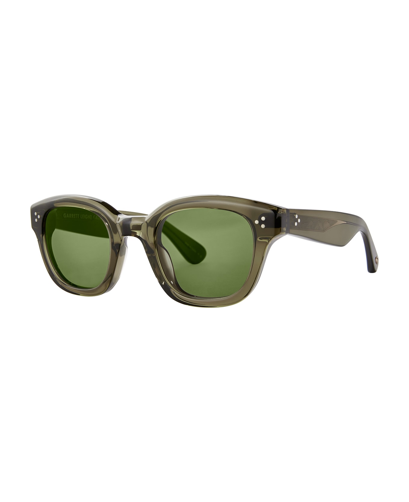 Garrett Leight Cyprus Sun Willow/green Sunglasses - Willow/Green