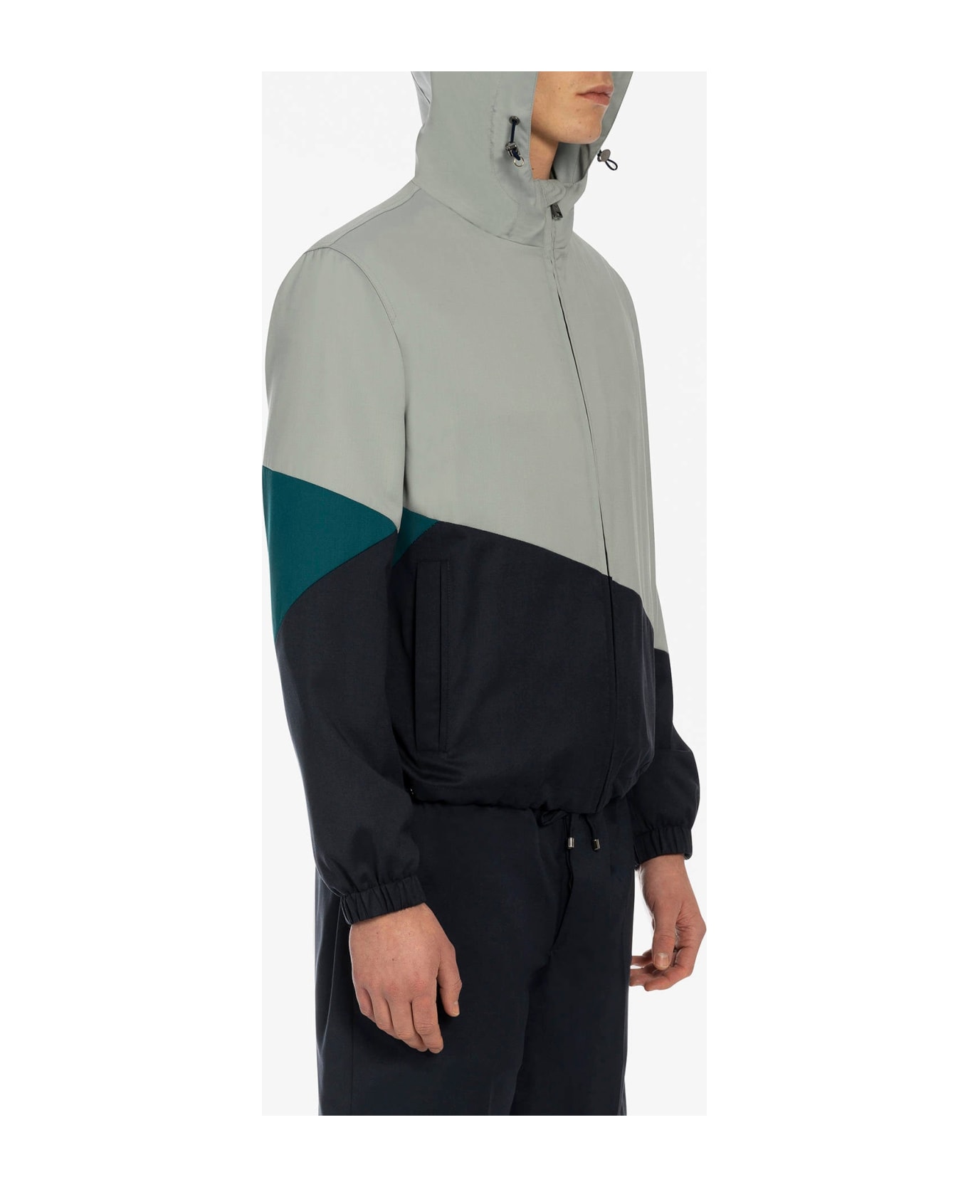 Larusmiani Stormy Bomber Down Jacket - LightGray