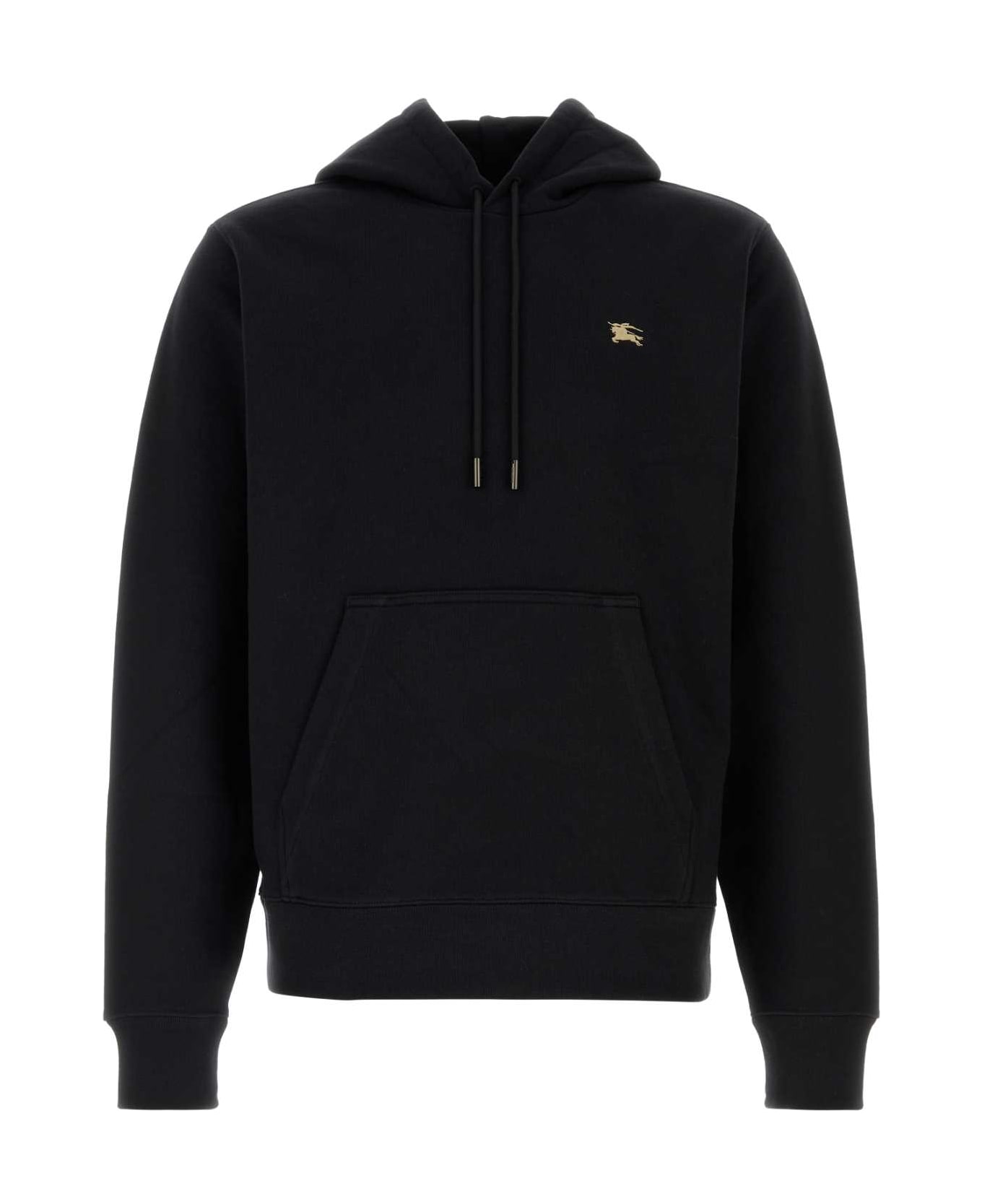Burberry Black Cotton Sweatshirt - BLACK