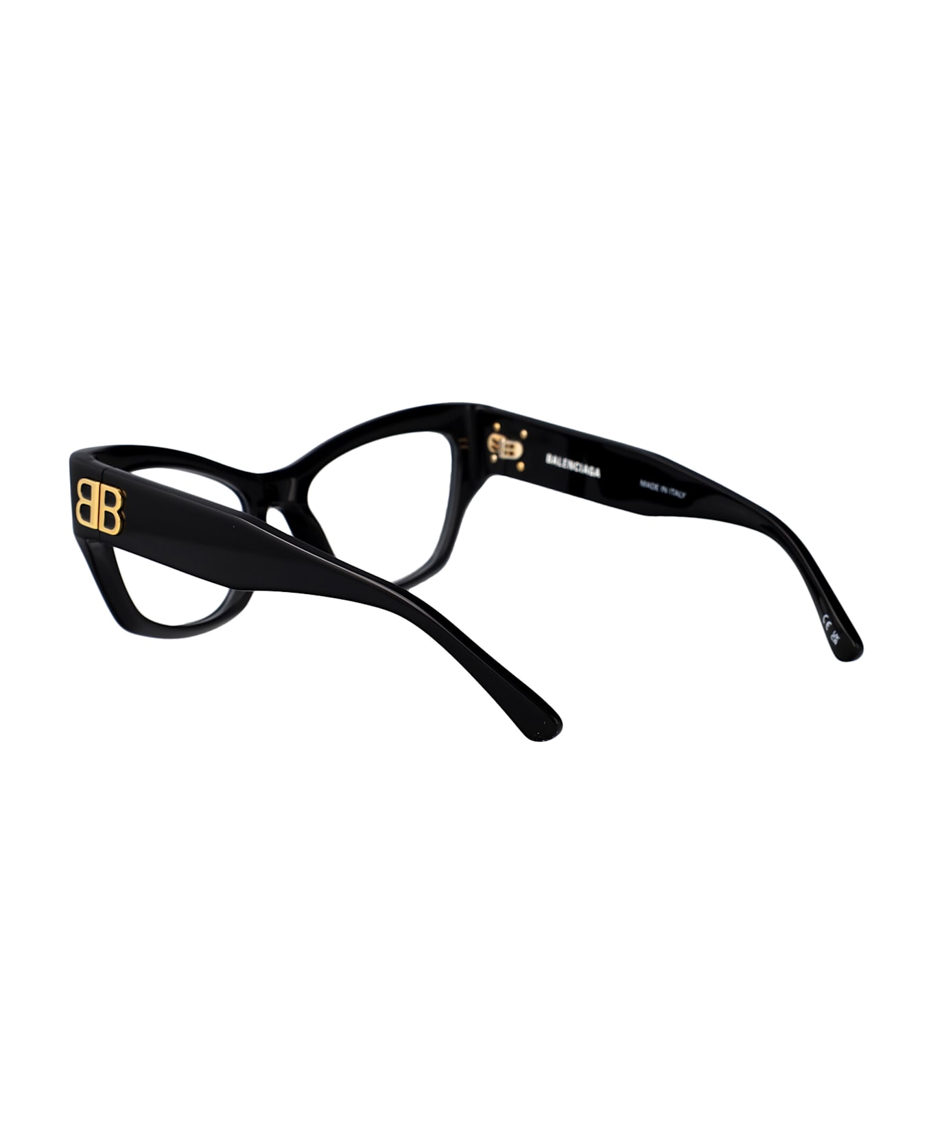 Balenciaga Eyewear Bb0362o Glasses - BLACK-BLACK-TRANSPARENT