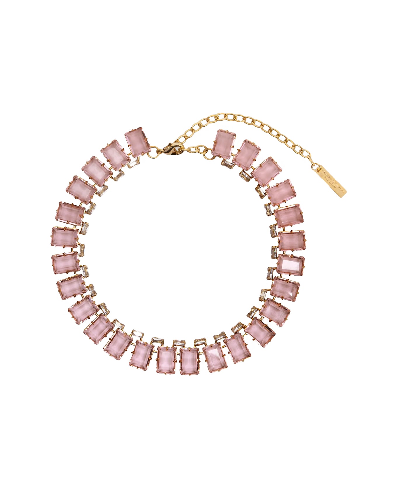 Ermanno Scervino Necklace With Pink Stones - Pink