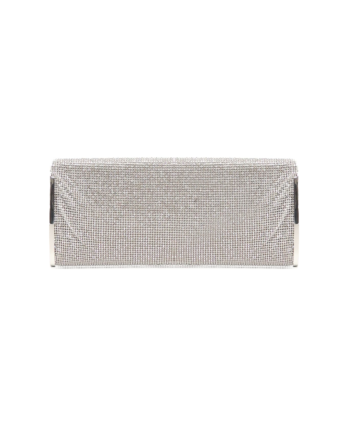 Benedetta Bruzziches Clutch Kate - CRYSTAL ON SILVER