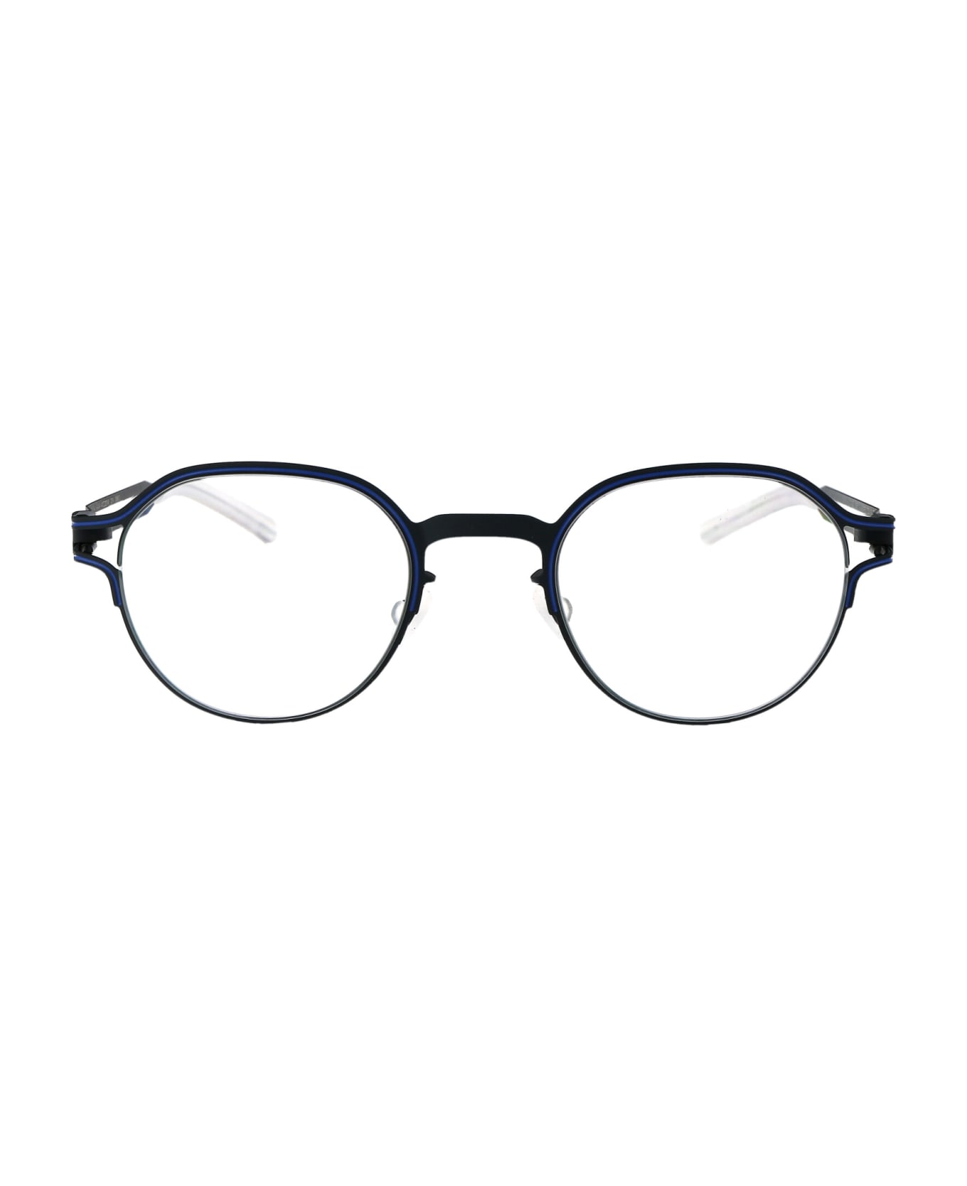Mykita Vaasa Glasses - 514 Indigo/Yale Blue Clear アイウェア