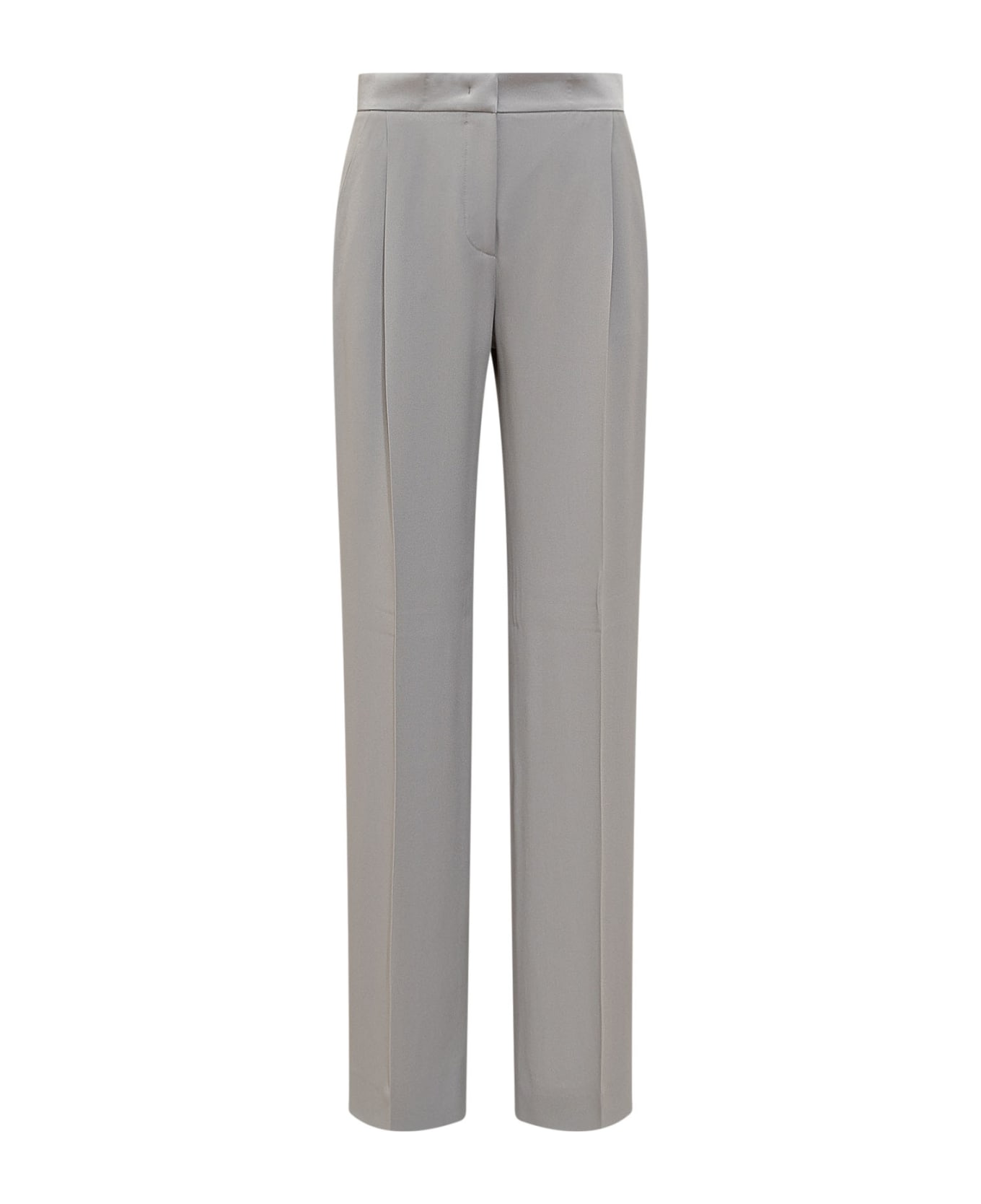 Alberta Ferretti Enver Satin Trousers - GREY