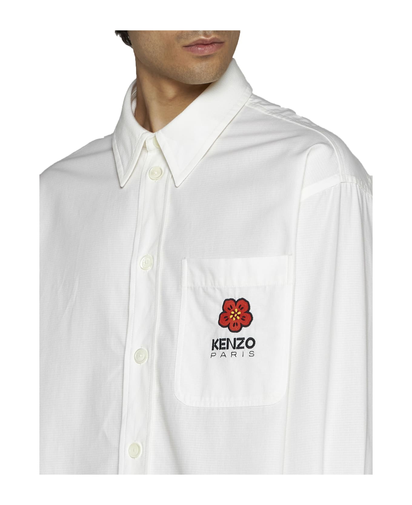 Kenzo Boke Flower Shirt - Off white