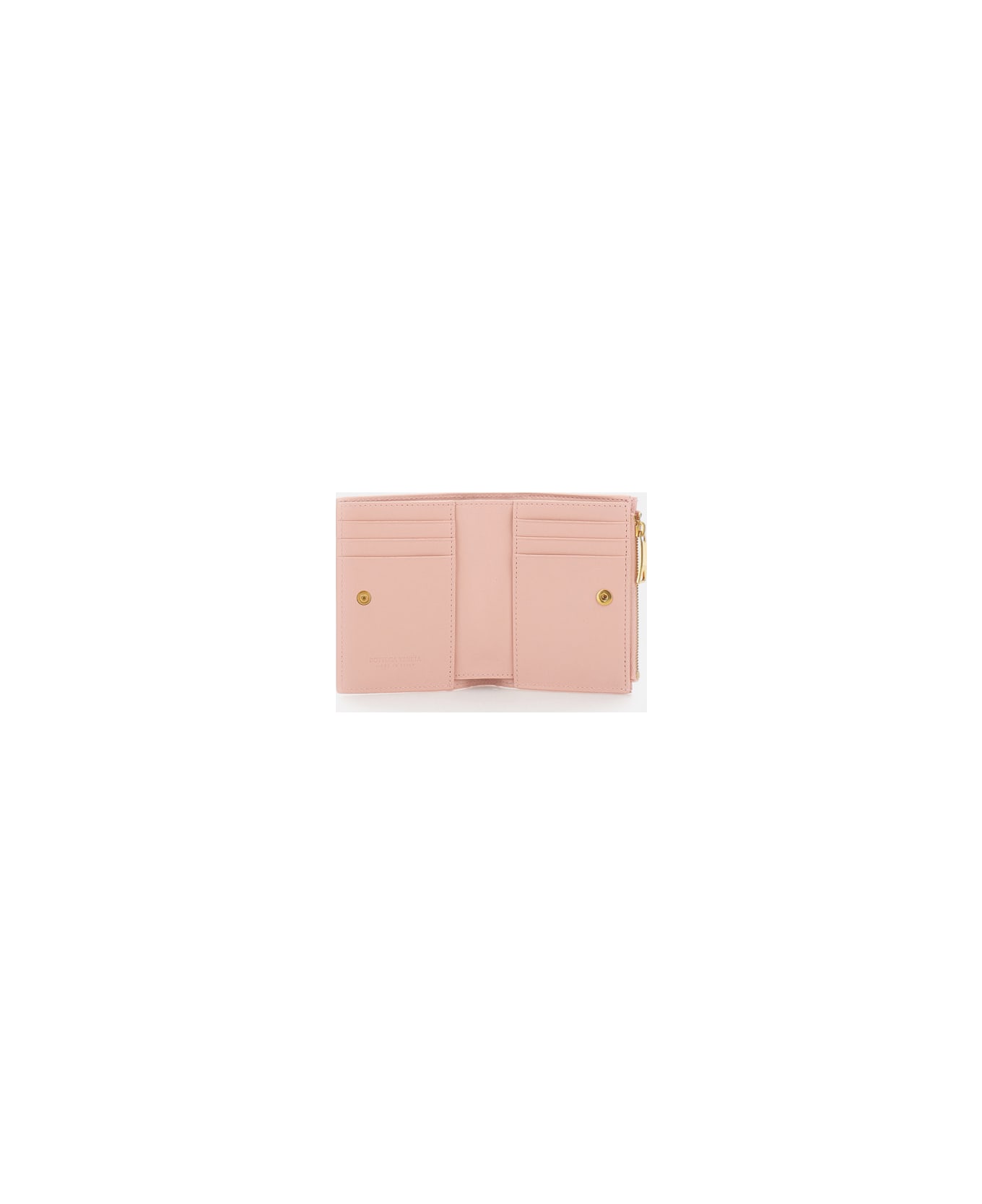 Bottega Veneta Woven Bi-fold Wallet - Pink