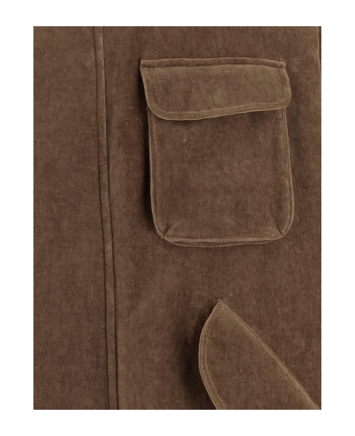 Giorgio Armani Cotton And Linen Jacket - Brown