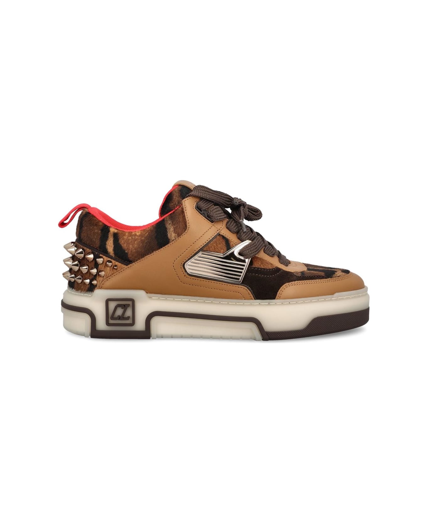 Christian Louboutin Astroloubi Leather Sneakers - Brown