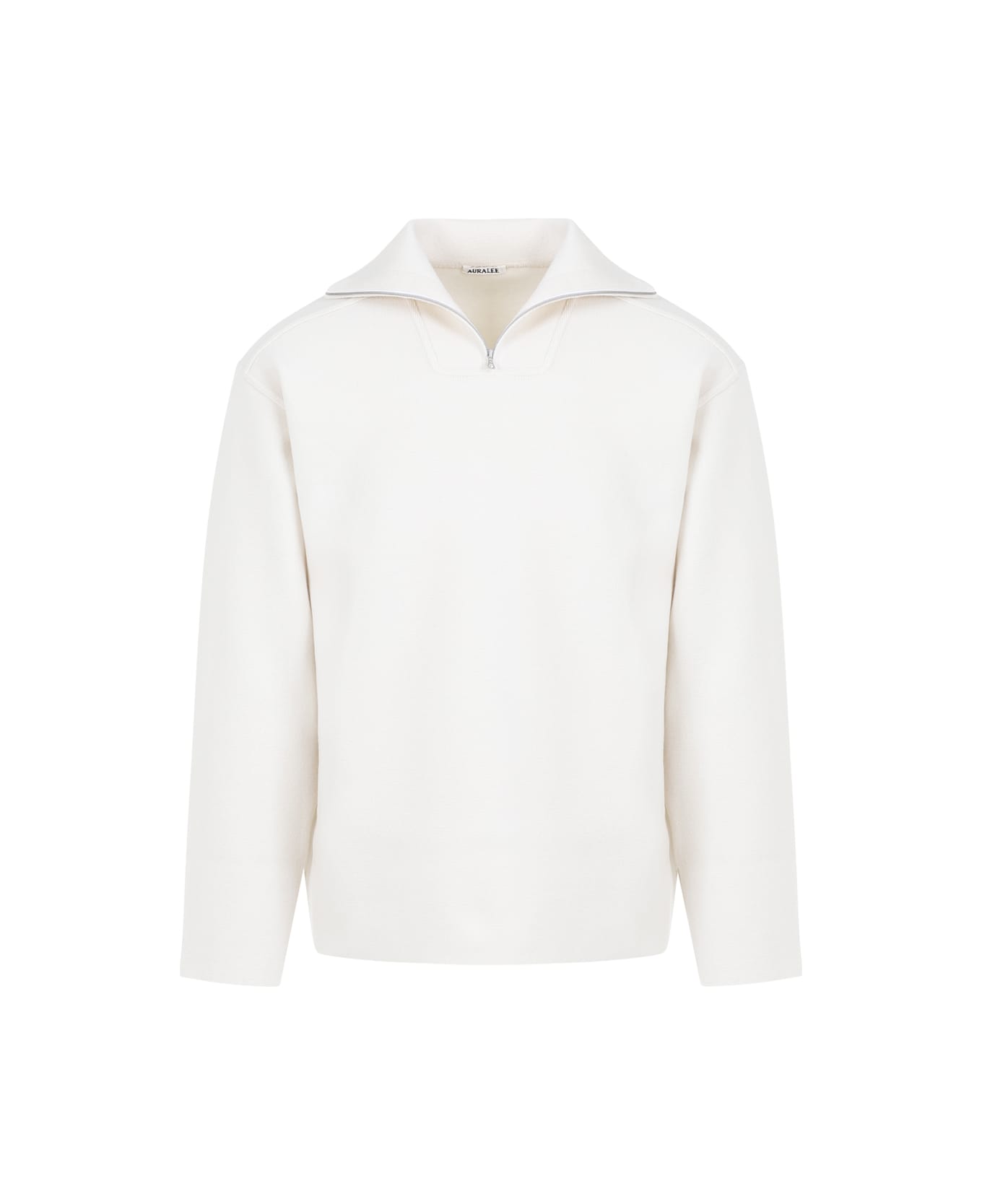 Auralee Heavy Milano Pullover - Ivory White