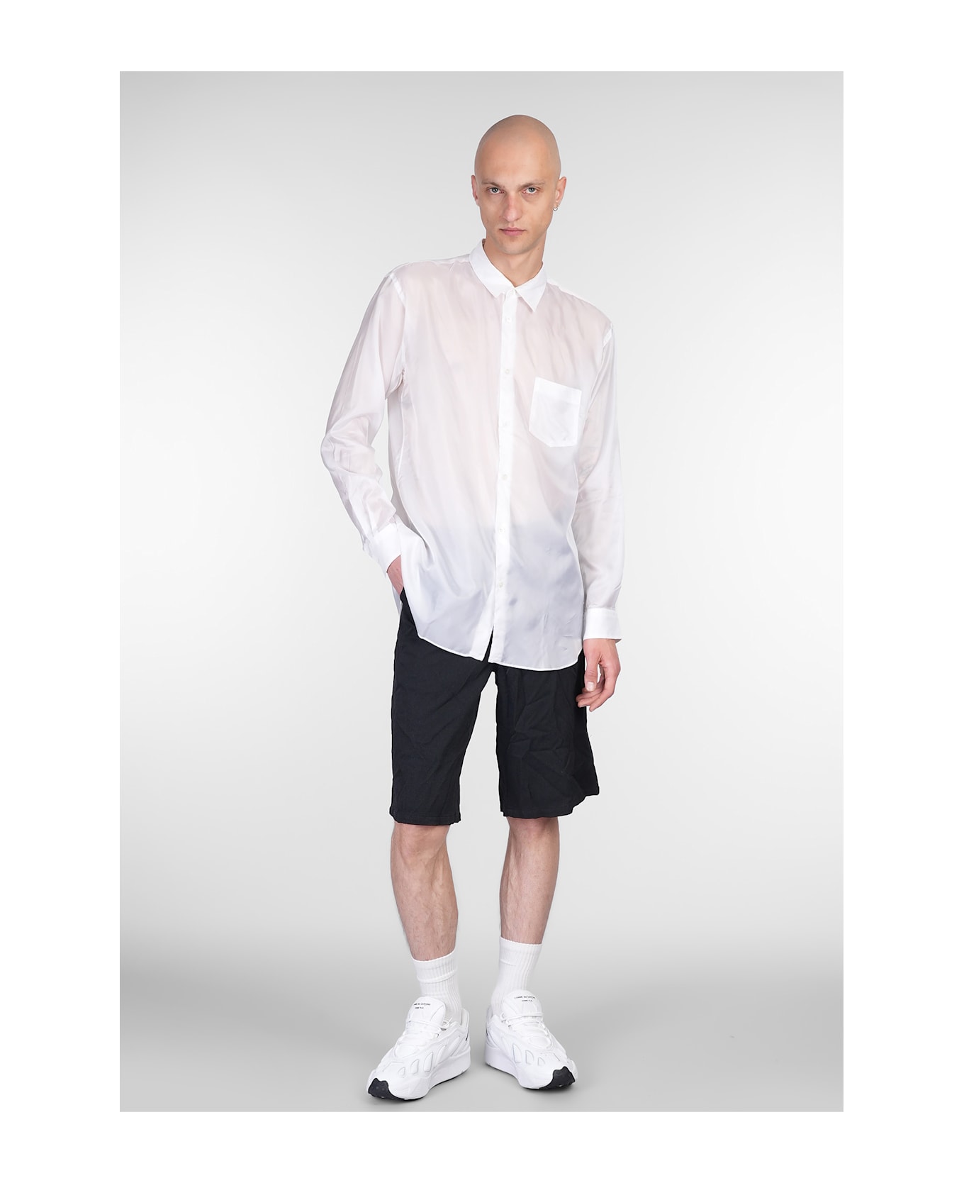 Comme des Garçons Shirt Shirt In White Polyamide Polyester - white