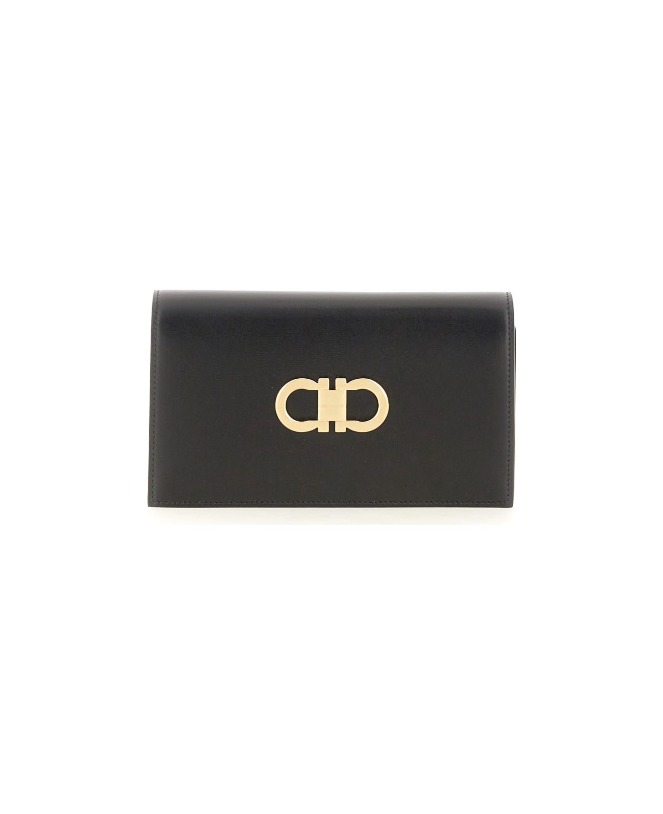 Ferragamo Mini Bag With Hooks - BLACK