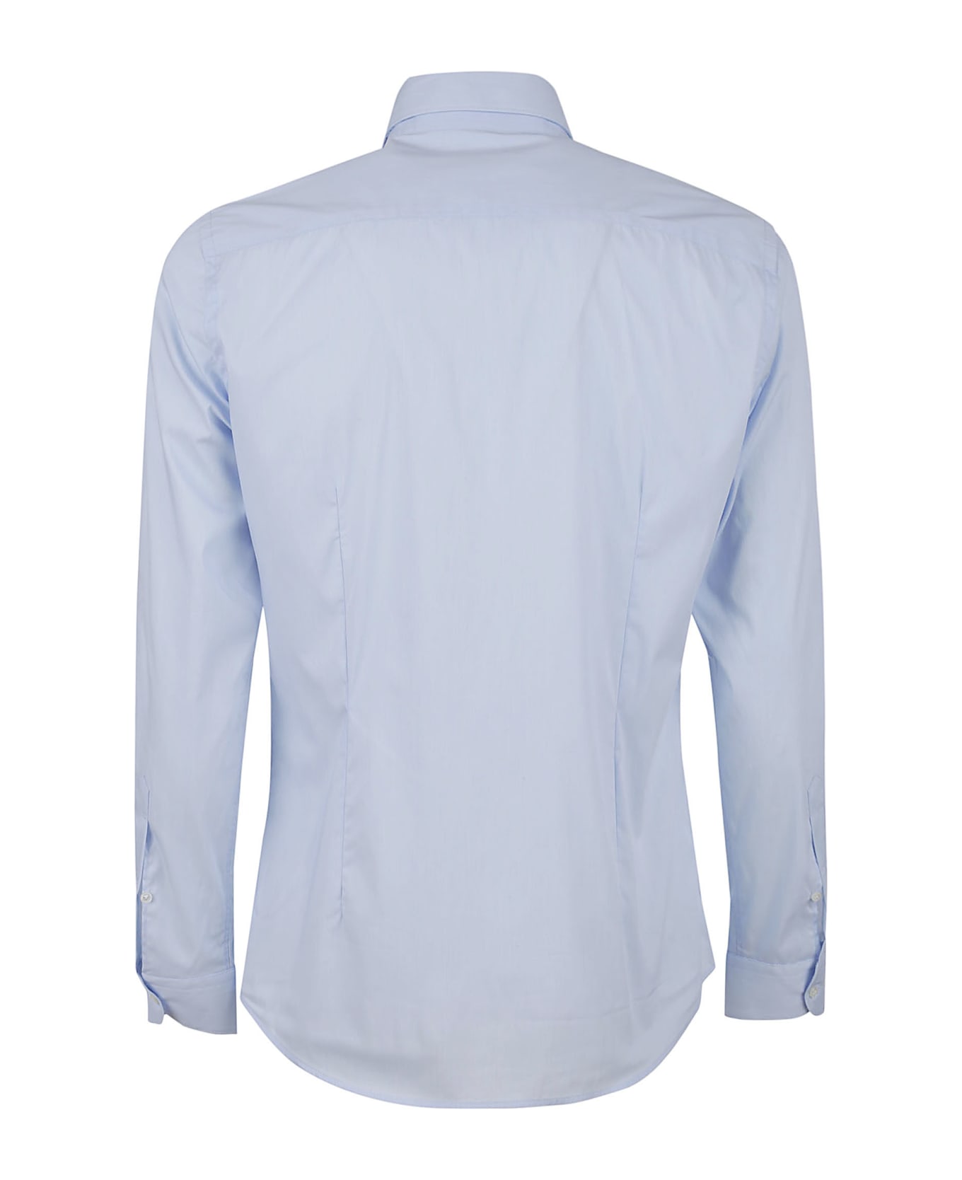 Fay Cotton Stretch Shirt - Light Blue シャツ